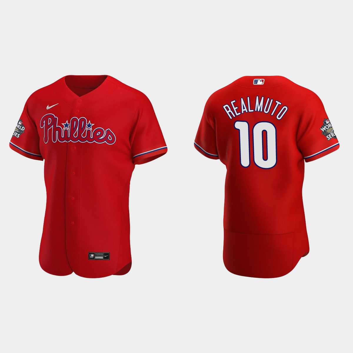 Philadelphia Phillies J.T. Realmuto 2022 World Series Red Jersey