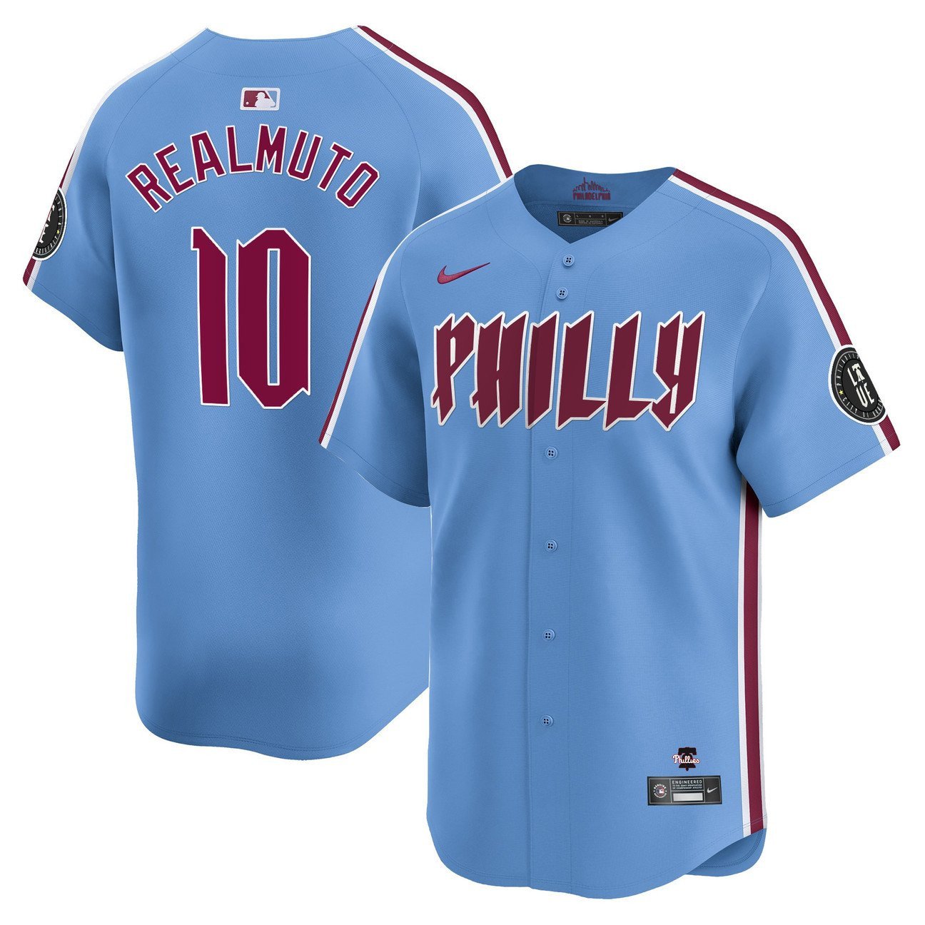 Philadelphia Phillies J.T. Realmuto 2024 City Connect Limited Light Blue Jersey