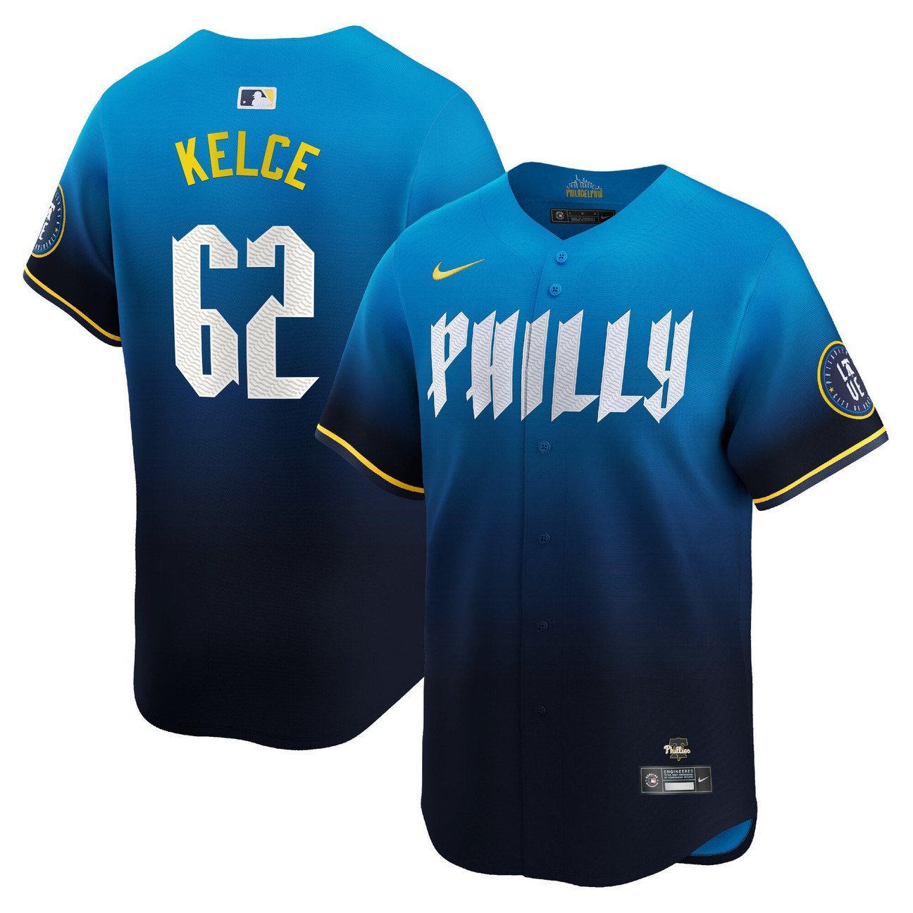 Philadelphia Phillies Jason Kelce 2024 City Connect Limited City Connect Jersey
