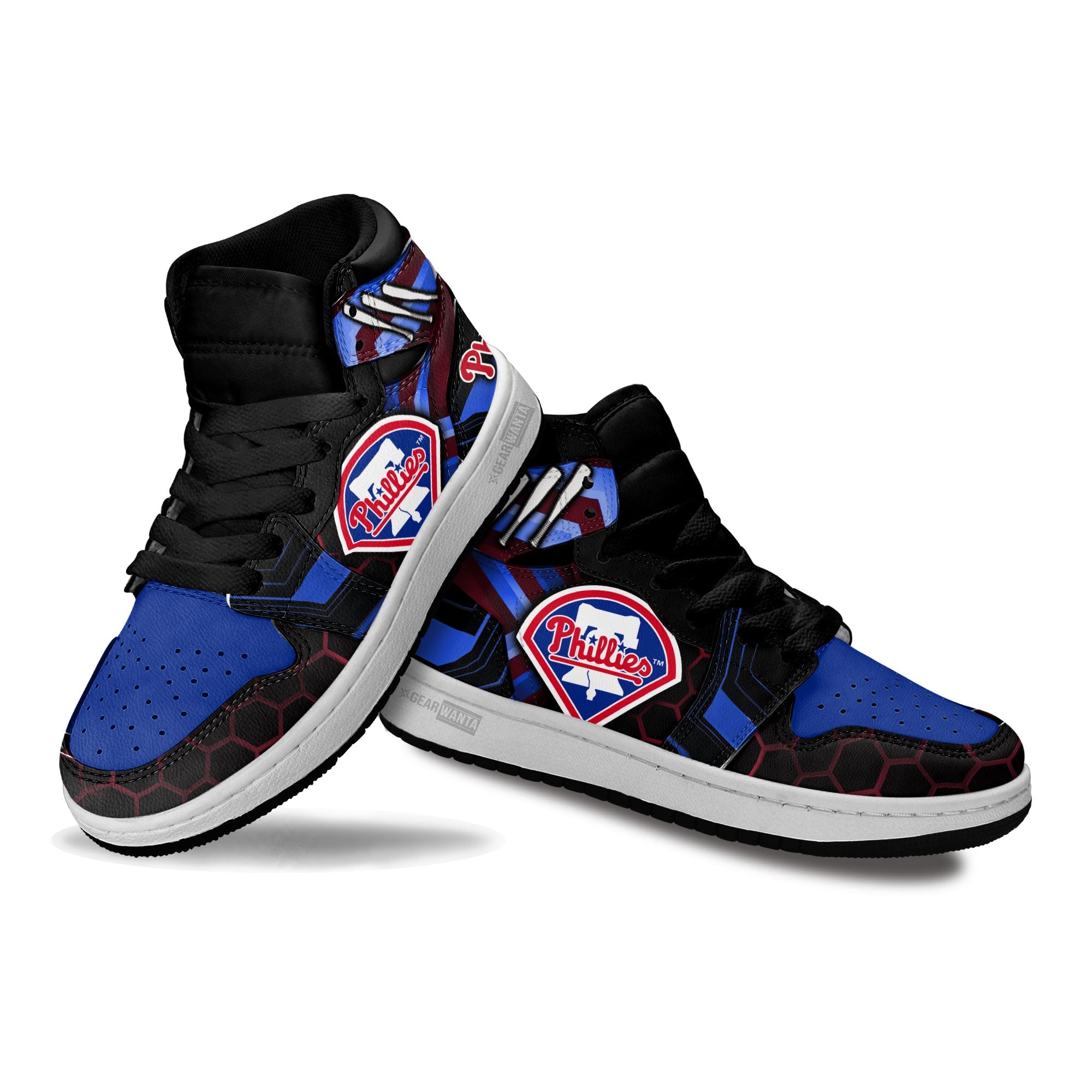 Philadelphia Phillies Kid Sneakers For Kids, Air Jordan Hightop