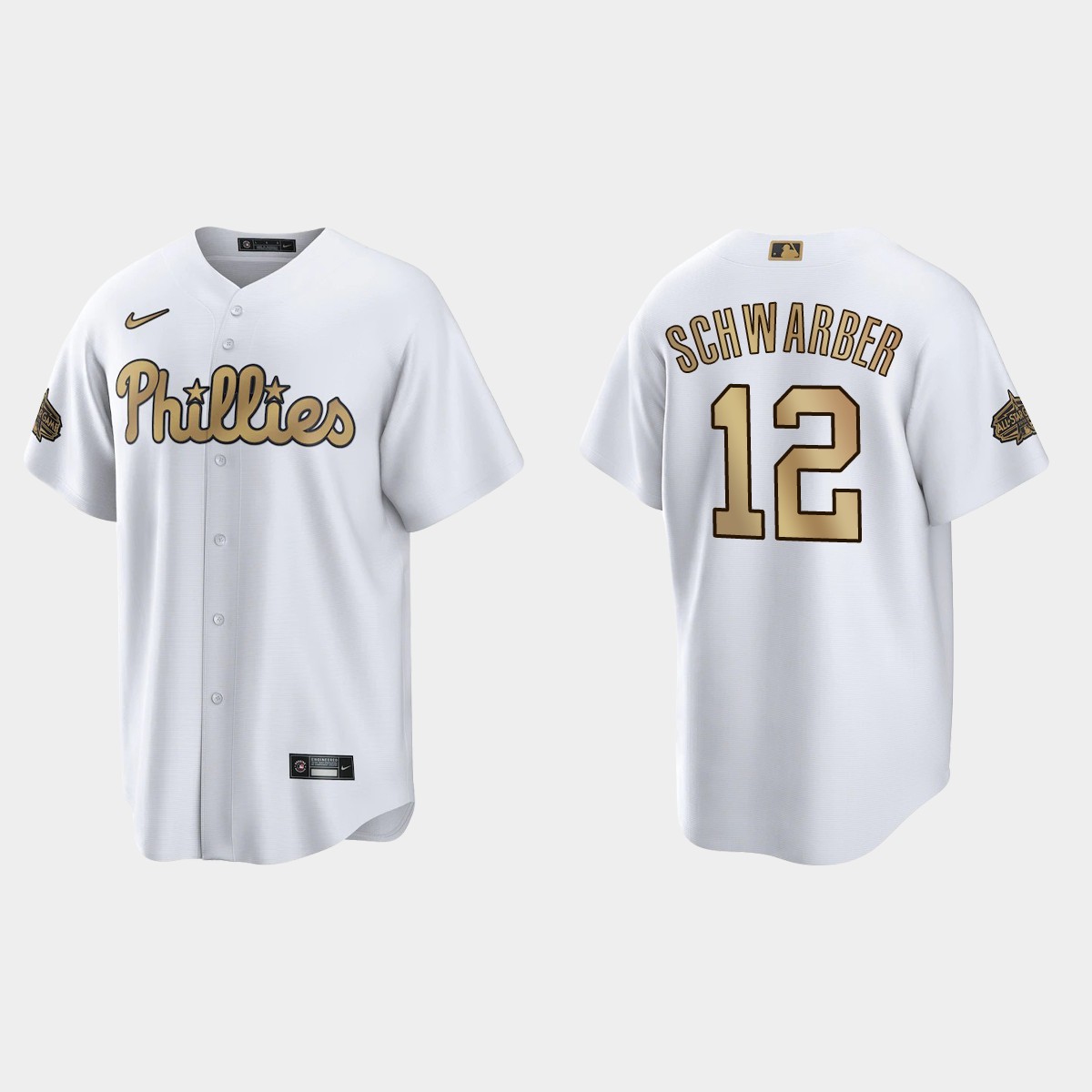 Philadelphia Phillies Kyle Schwarber 2022 MLB All-Star Game Jersey - White