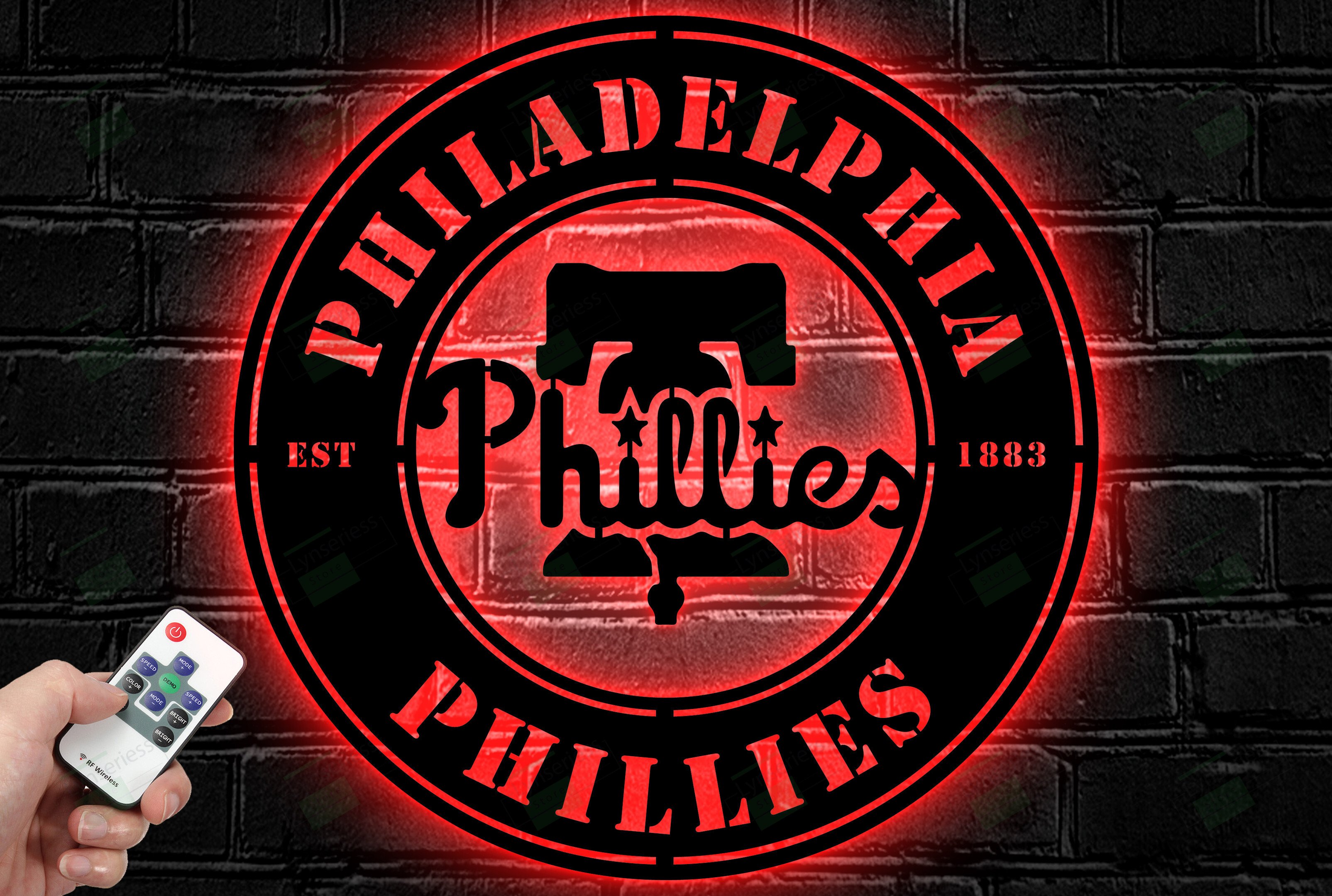 Philadelphia Phillies Metal Sign – Led Light Sign MLB