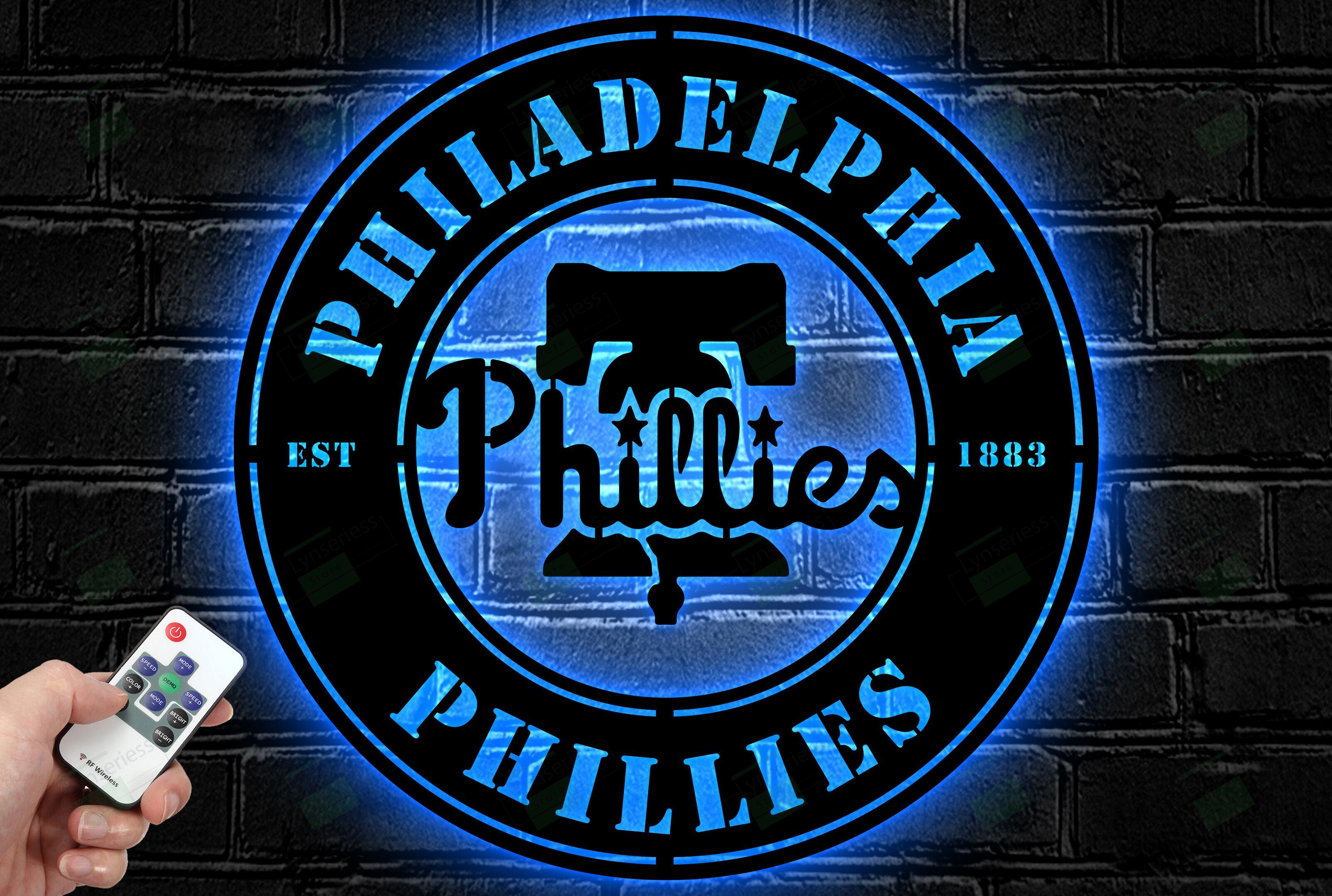 Philadelphia Phillies Metal Sign – Led Light Sign MLB
