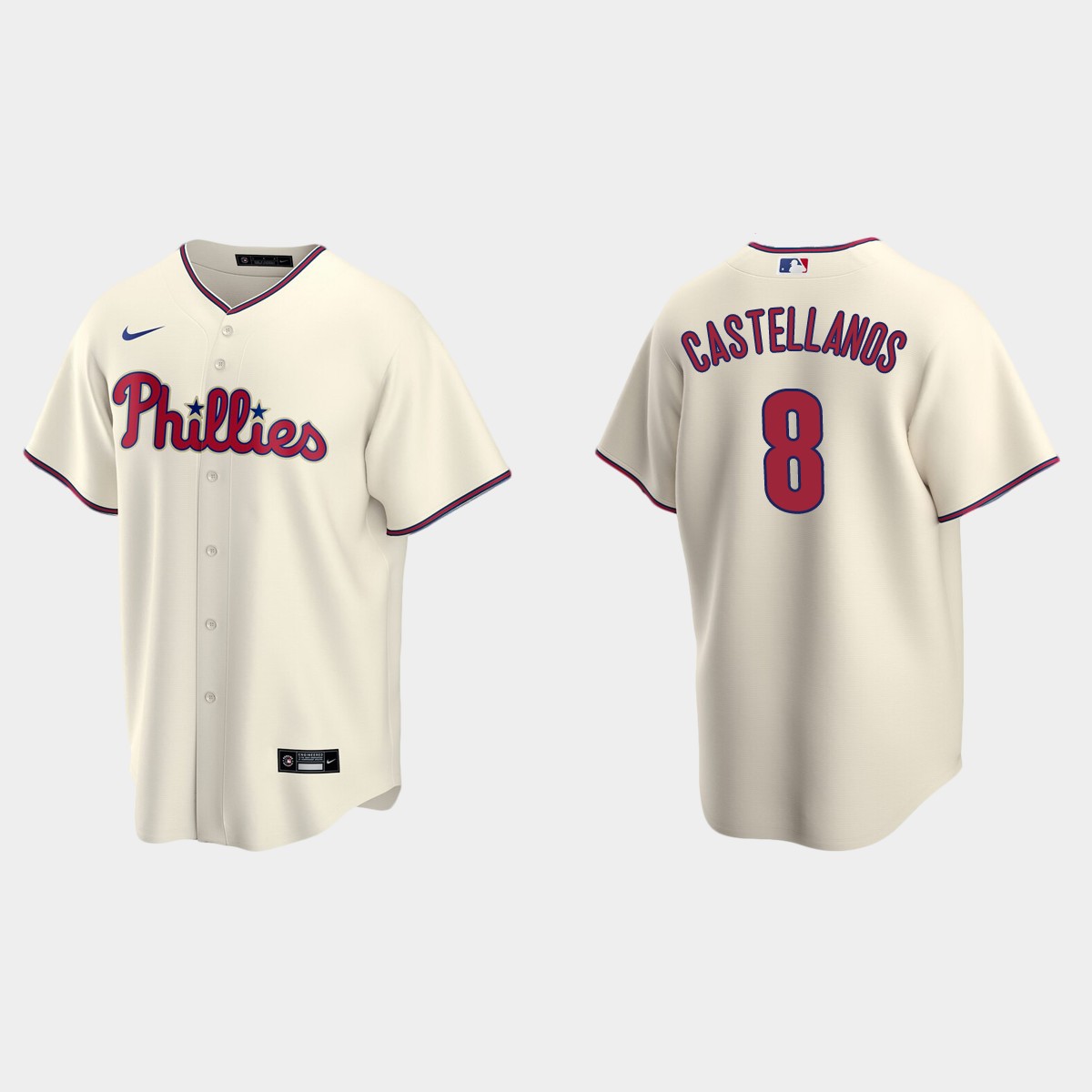 Philadelphia Phillies Nick Castellanos Alternate Jersey - Cream
