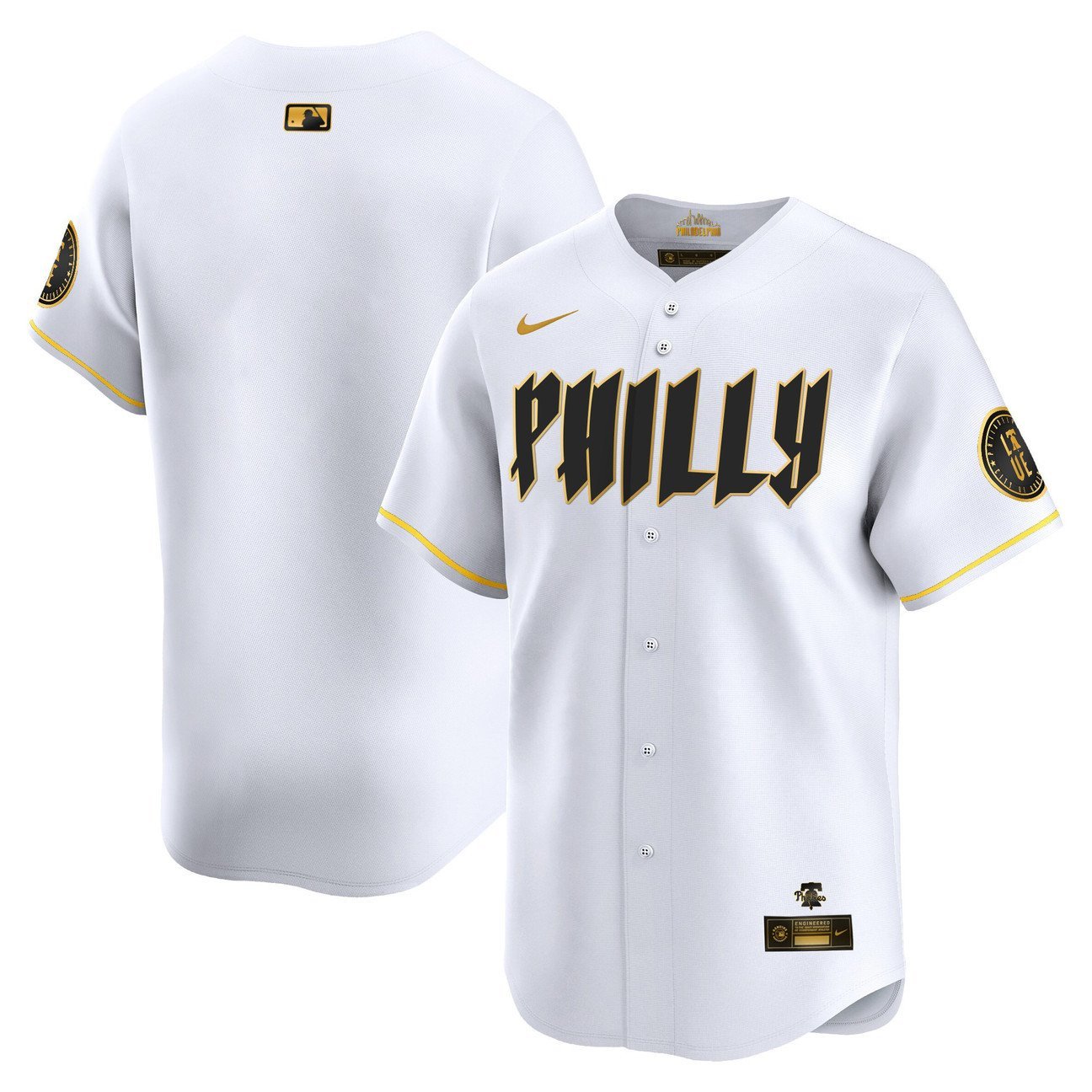 Philadelphia Phillies Team 2024 City Connect Limited White Gold Jersey