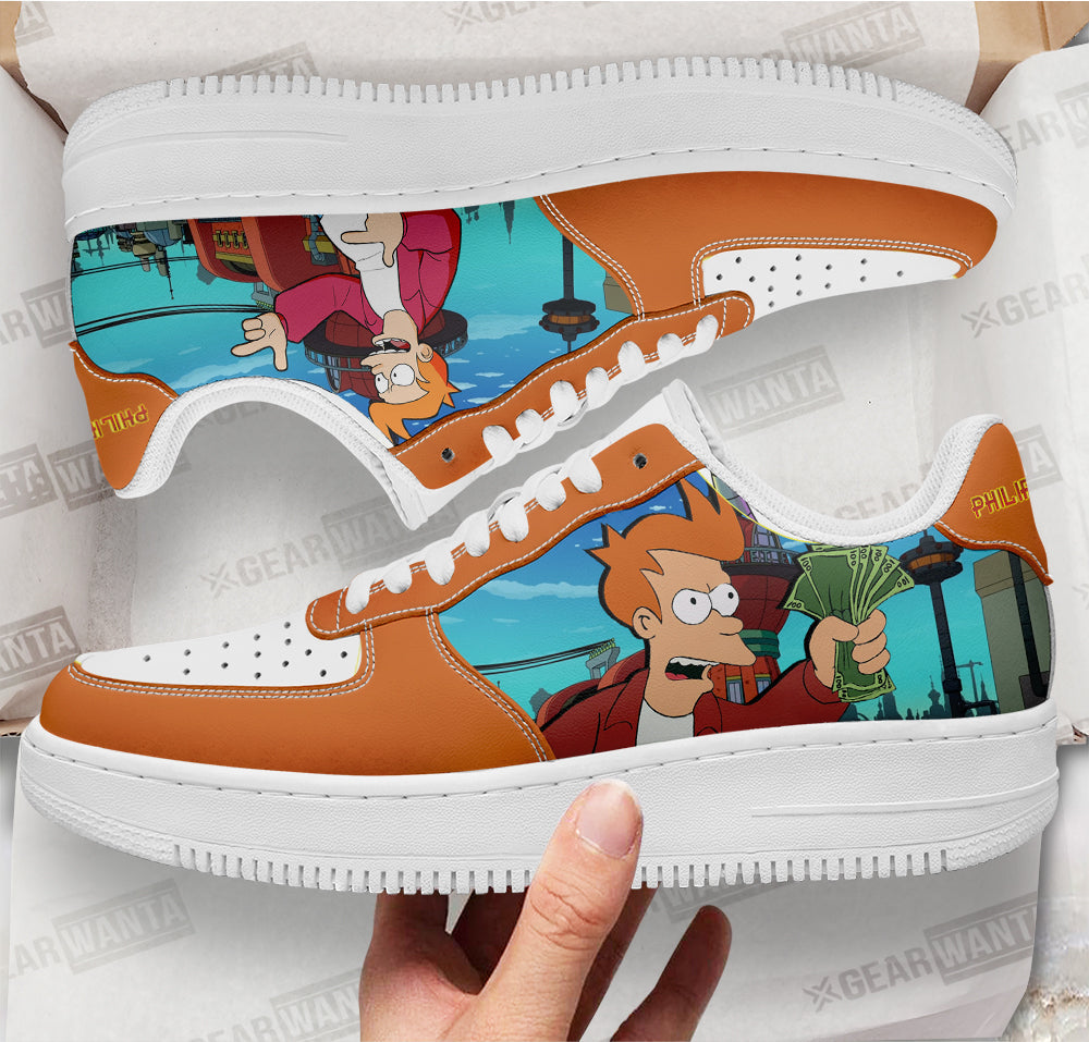 Philip J. Fry Futurama Custom Air Sneakers