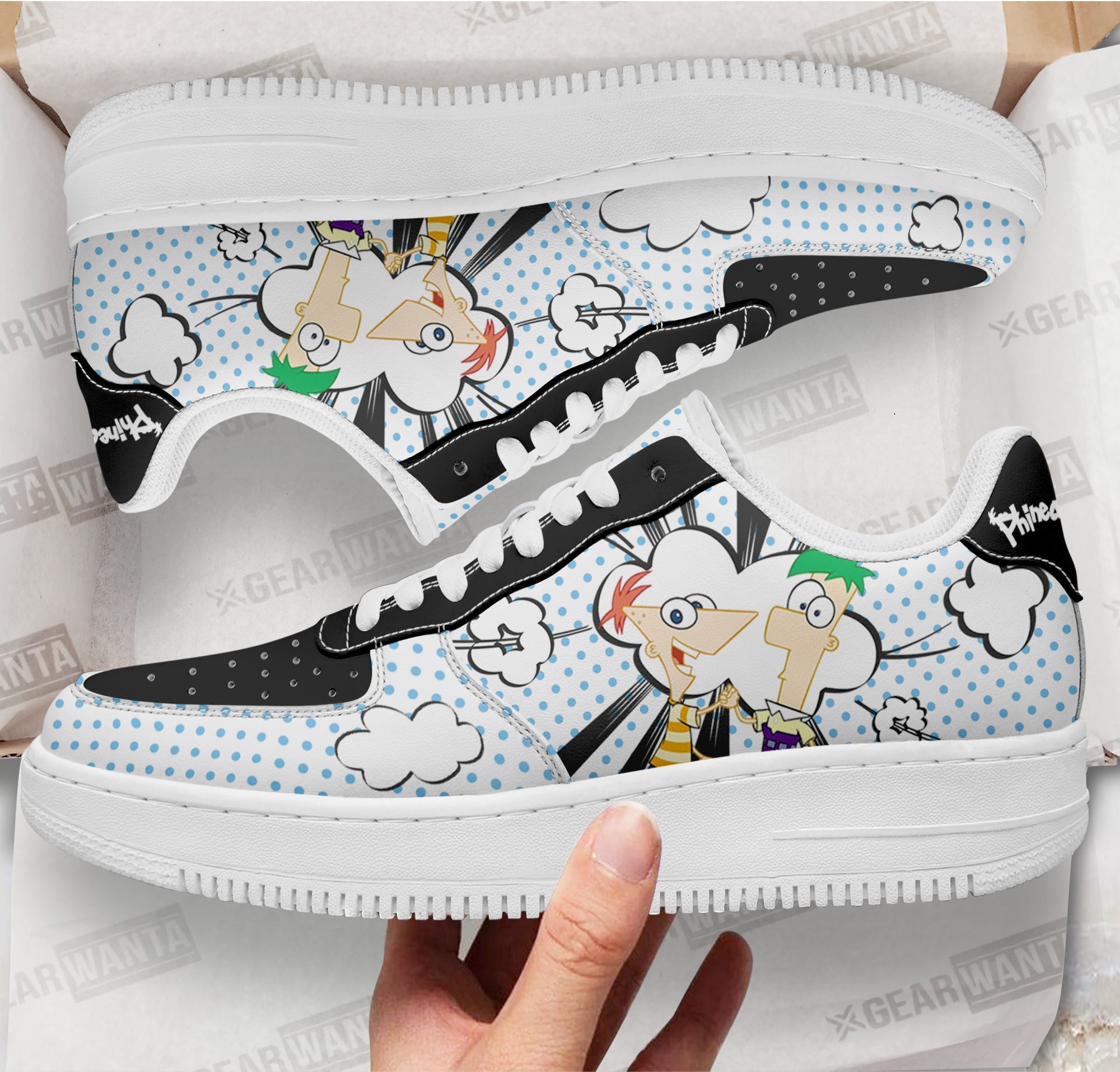 Phineas and Ferb Air Sneakers Custom Shoes