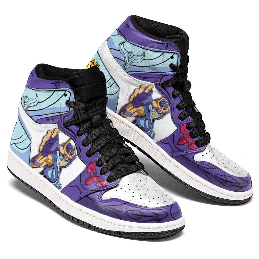Phoenix Ikki JD1s Sneakers Saint Seiya Anime Shoes, Air Jordan Hightop