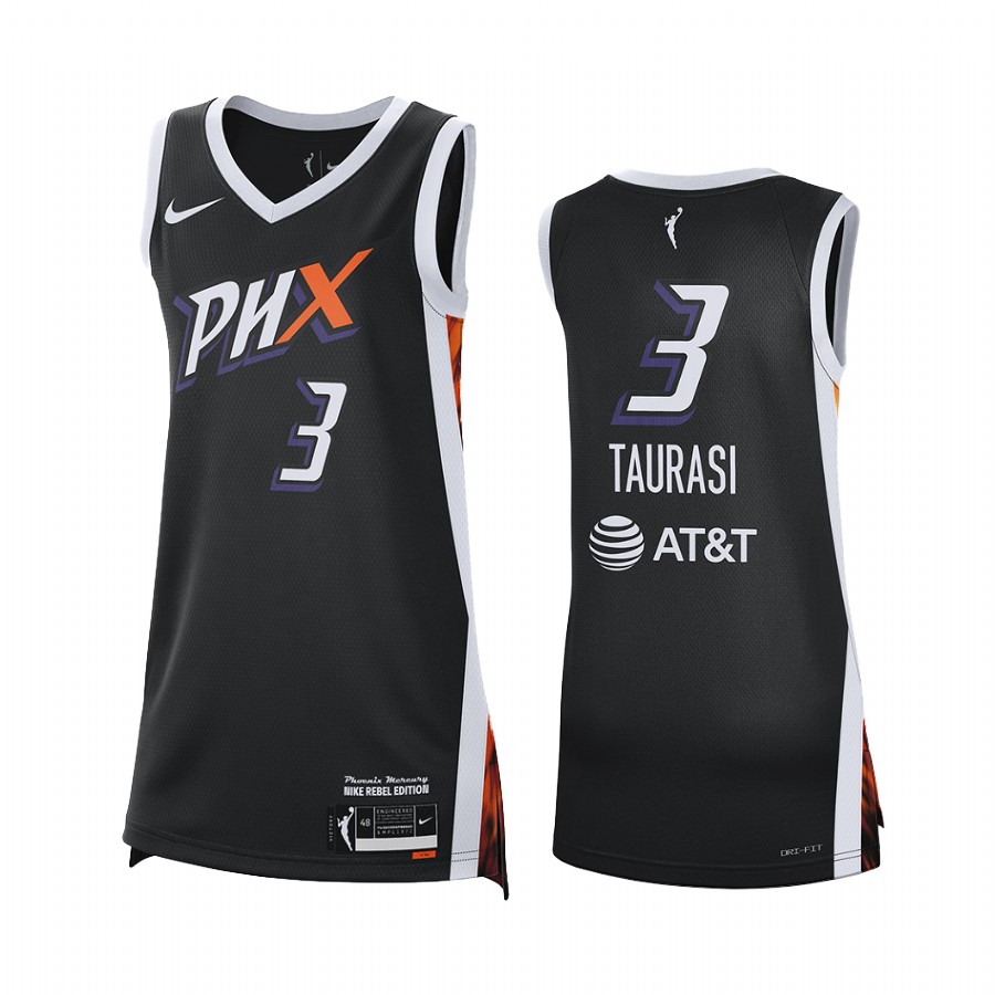 Phoenix Mercury Diana Taurasi 2021 Rebel Edition #3 Jersey Women Black WNBA 25th
