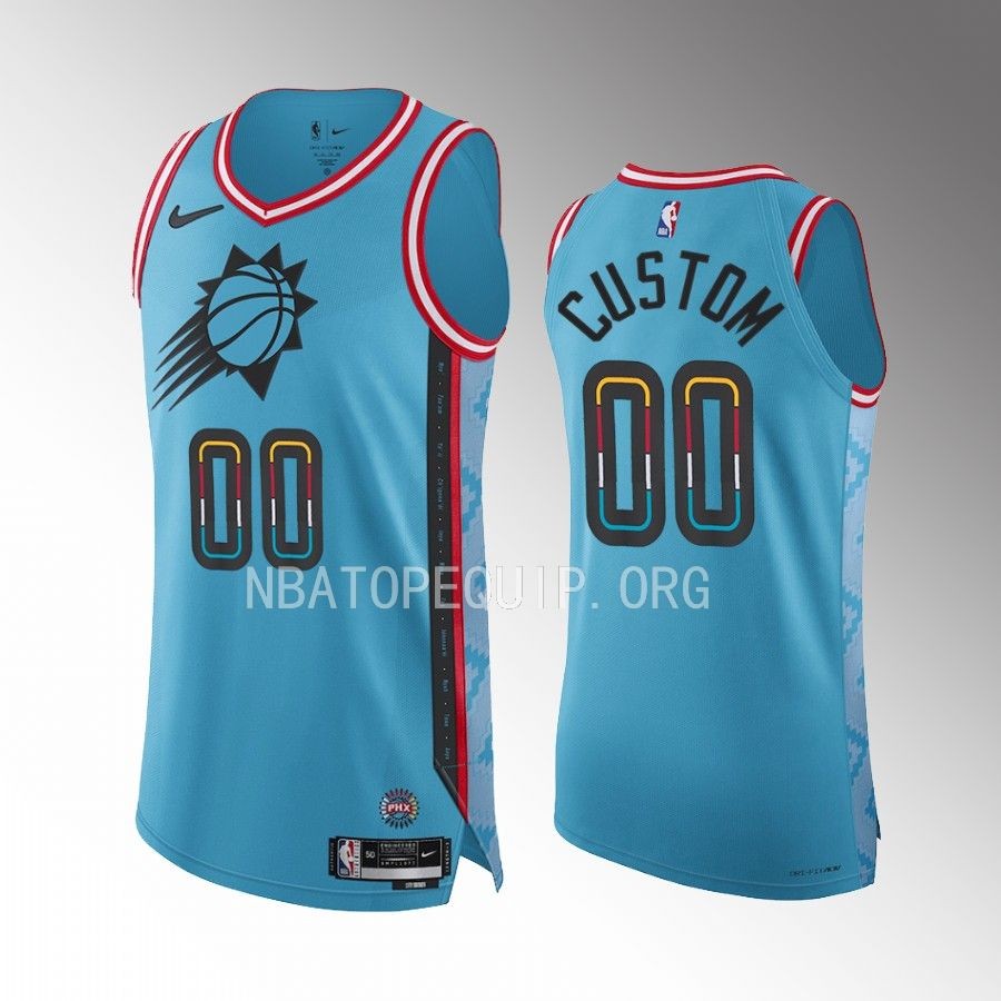 Phoenix Suns #00 custom Turquoise Jersey 2022-23 City Edition