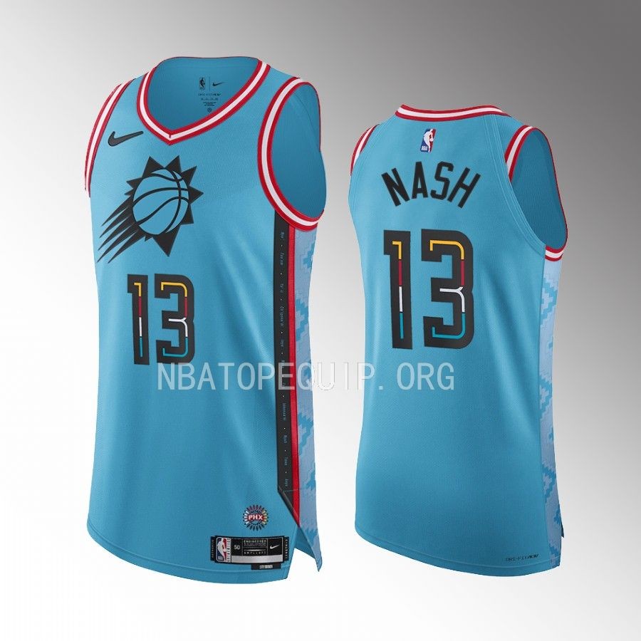 Phoenix Suns #13 Steve Nash Turquoise Jersey 2022-23 City Edition