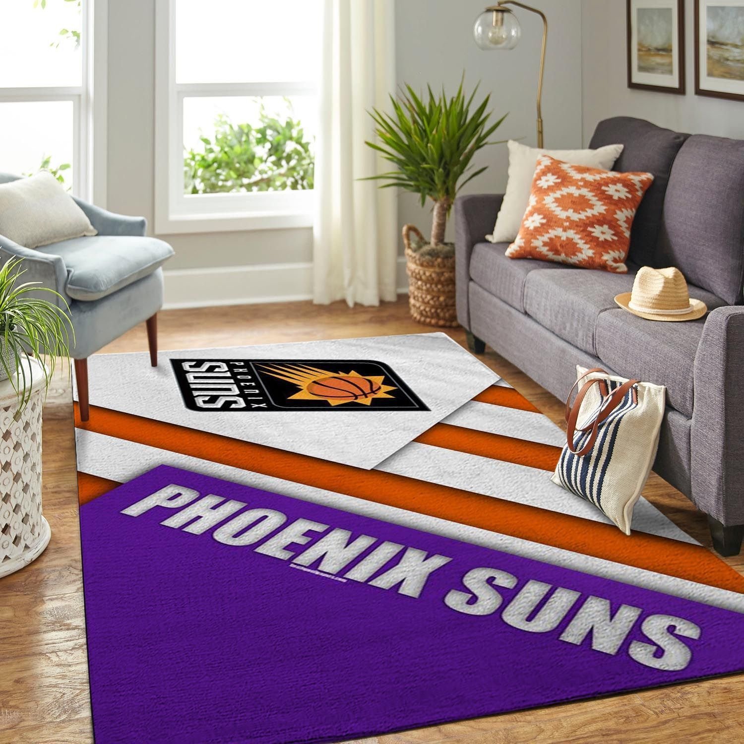 Phoenix Suns Living Room Area Rectangle Rug