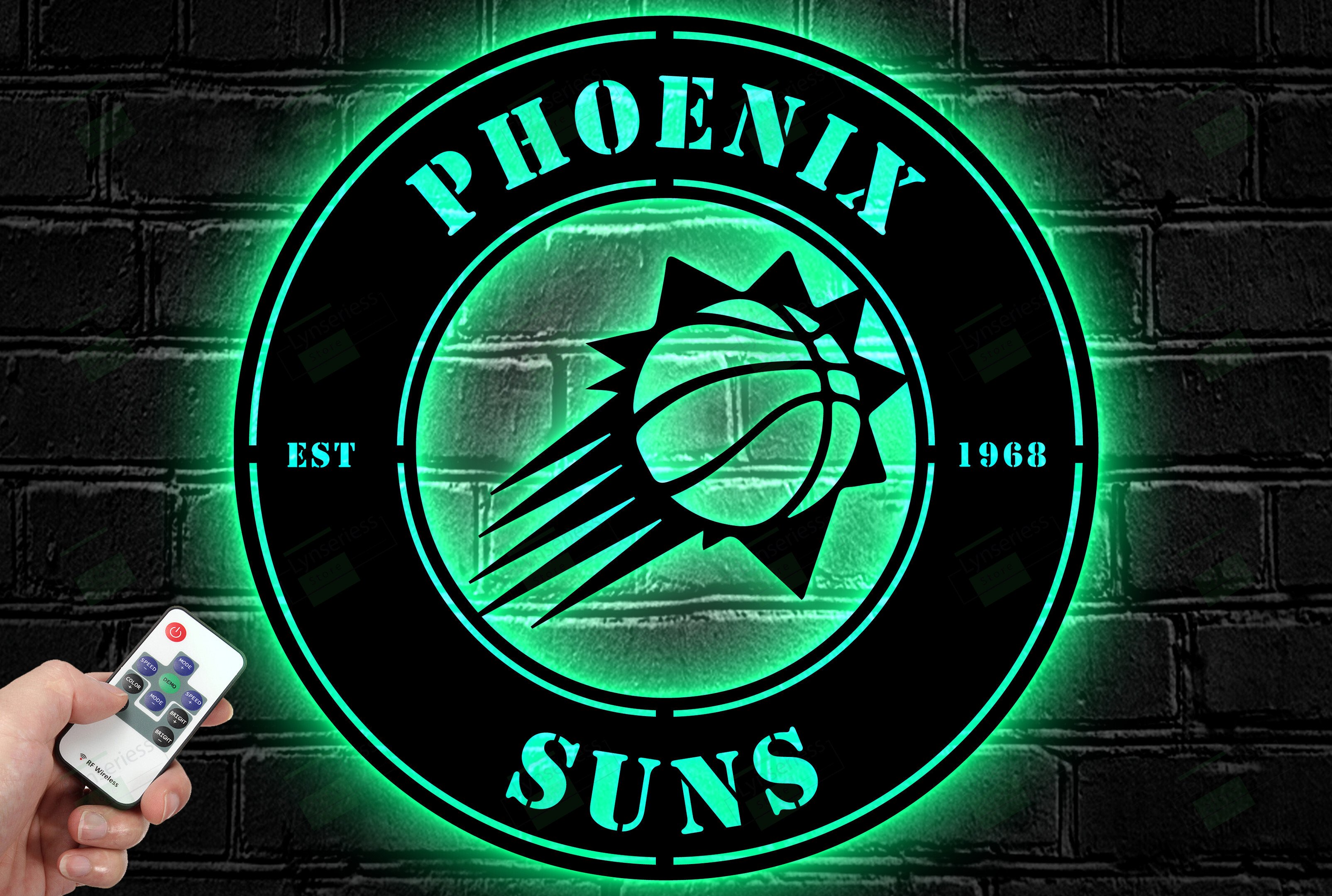Phoenix Suns Metal Sign – Led Light Sign NBA