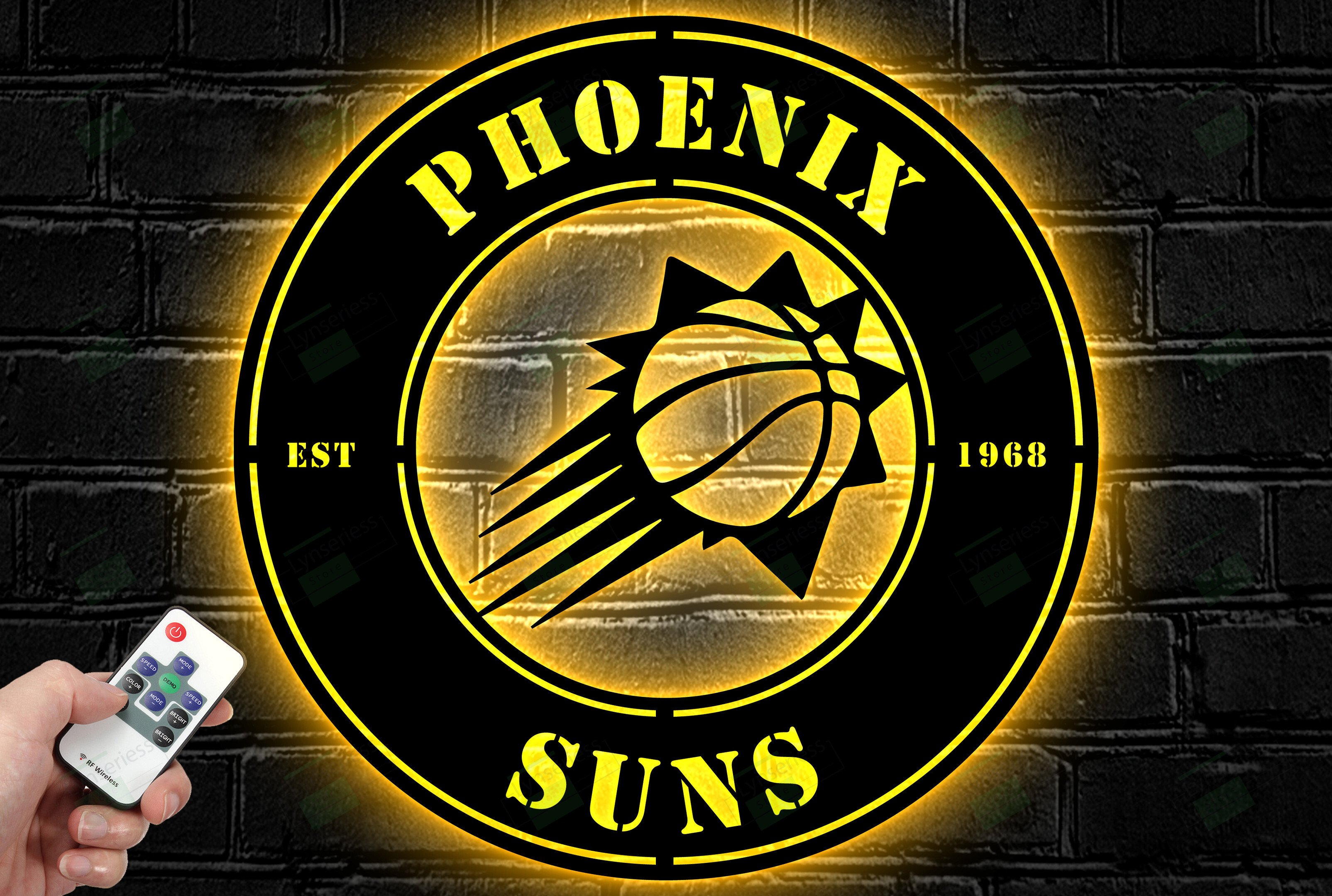 Phoenix Suns Metal Sign – Led Light Sign NBA