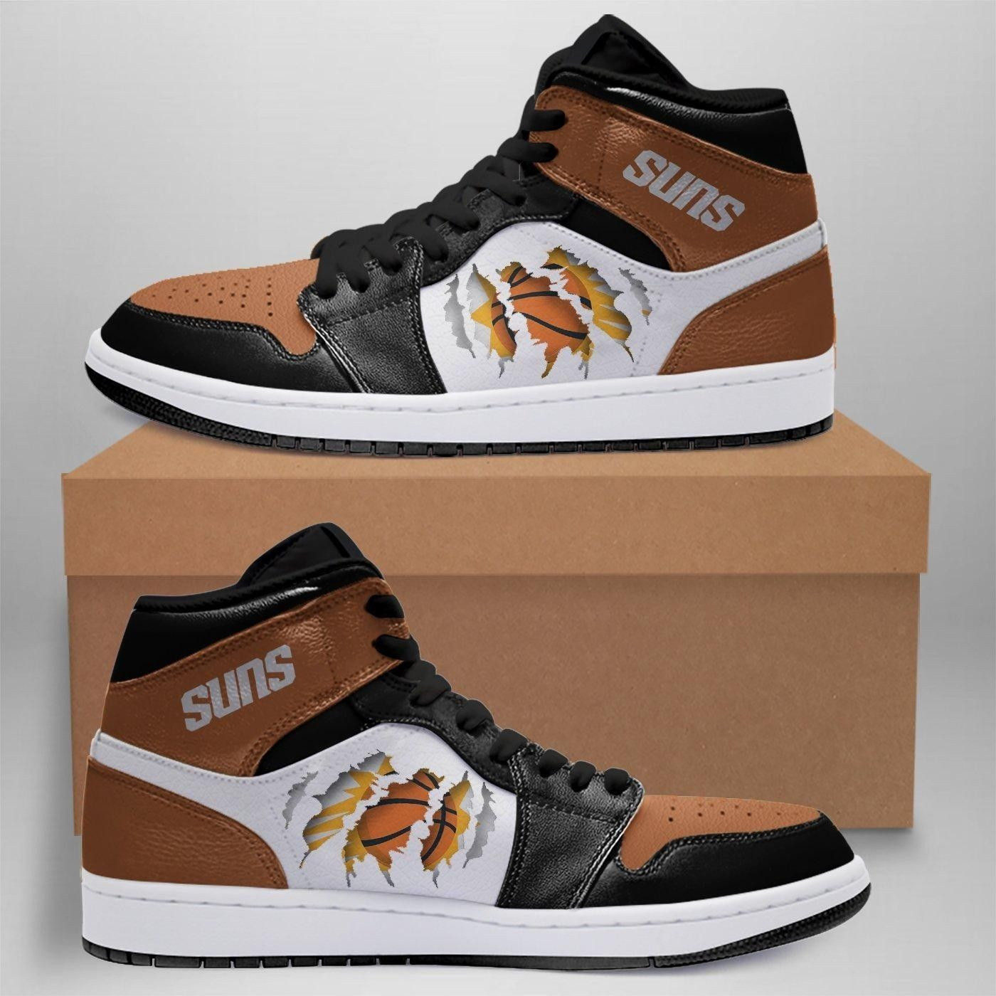 Phoenix Suns NBA Shoes Gift For Fans Sneakers High Top Air Jordan Sneaker, Air Jordan Hightop