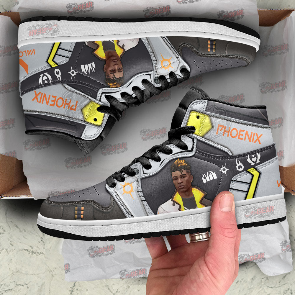 Phoenix Valorant Agent JD Sneakers Shoes For Gamer, Air Jordan Hightop