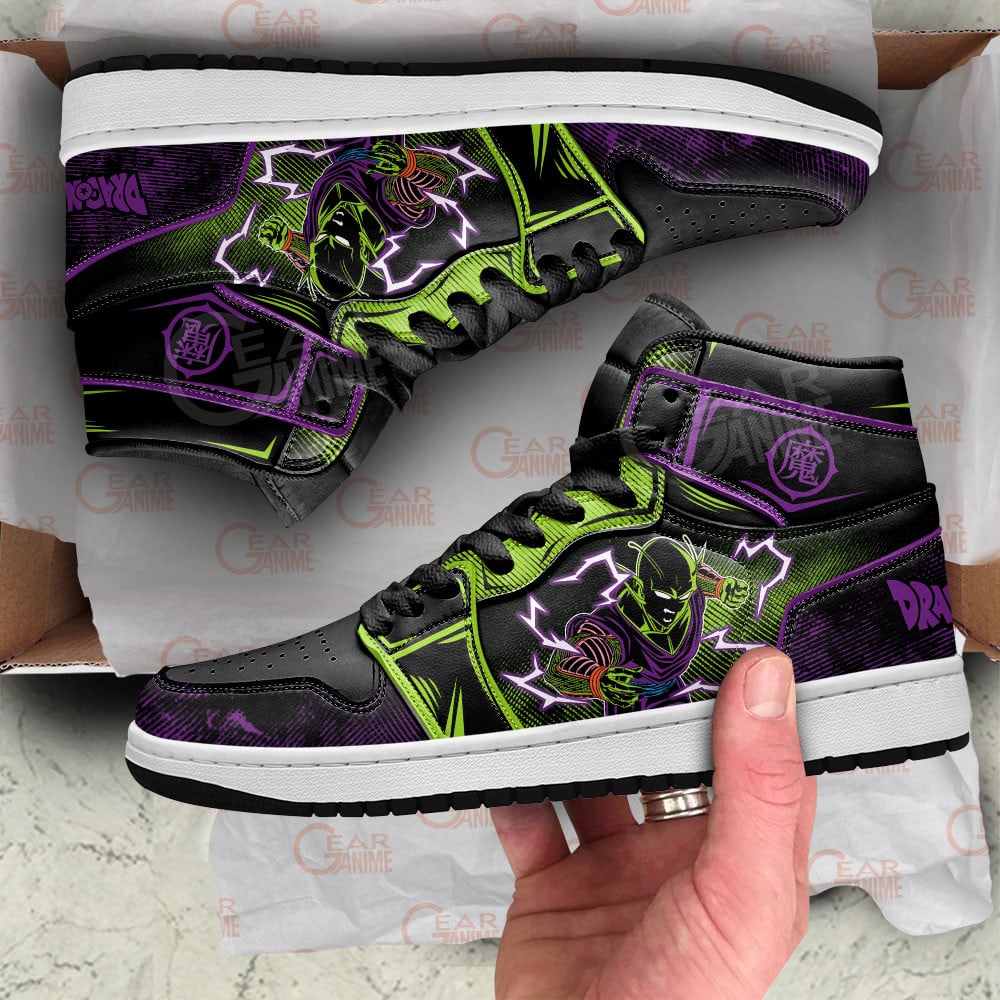 Piccolo JD1s Sneakers Dragon Ball Anime Shoes, Air Jordan Hightop