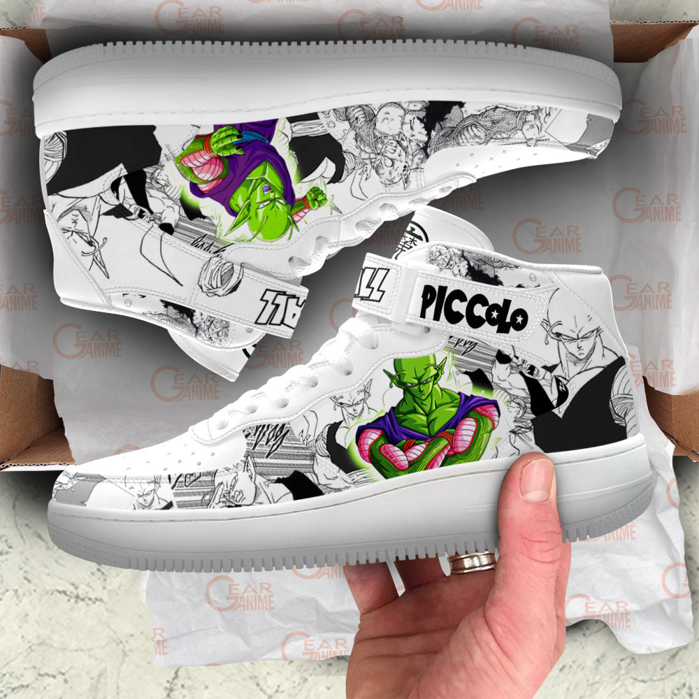 Piccolo Sneakers Air Mid Custom Dragon Ball Anime Shoes Mix Manga