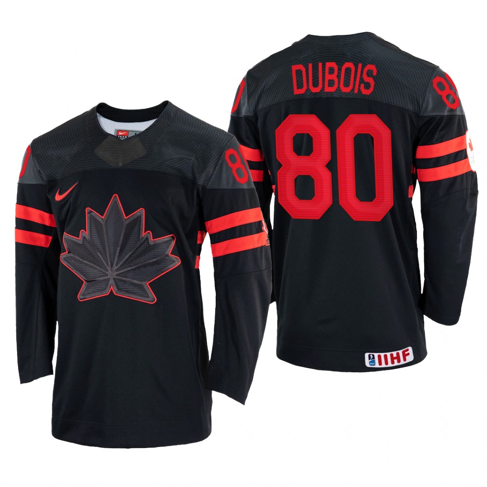 Pierre-Luc Dubois Canada Black Jersey 2022 IIHF World Championship