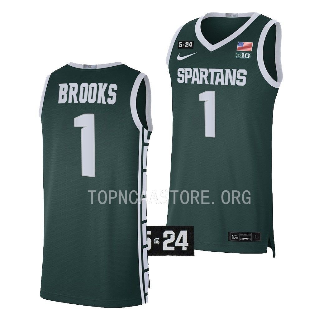 Pierre Brooks #1 Michigan State Spartans Limited Jersey Green