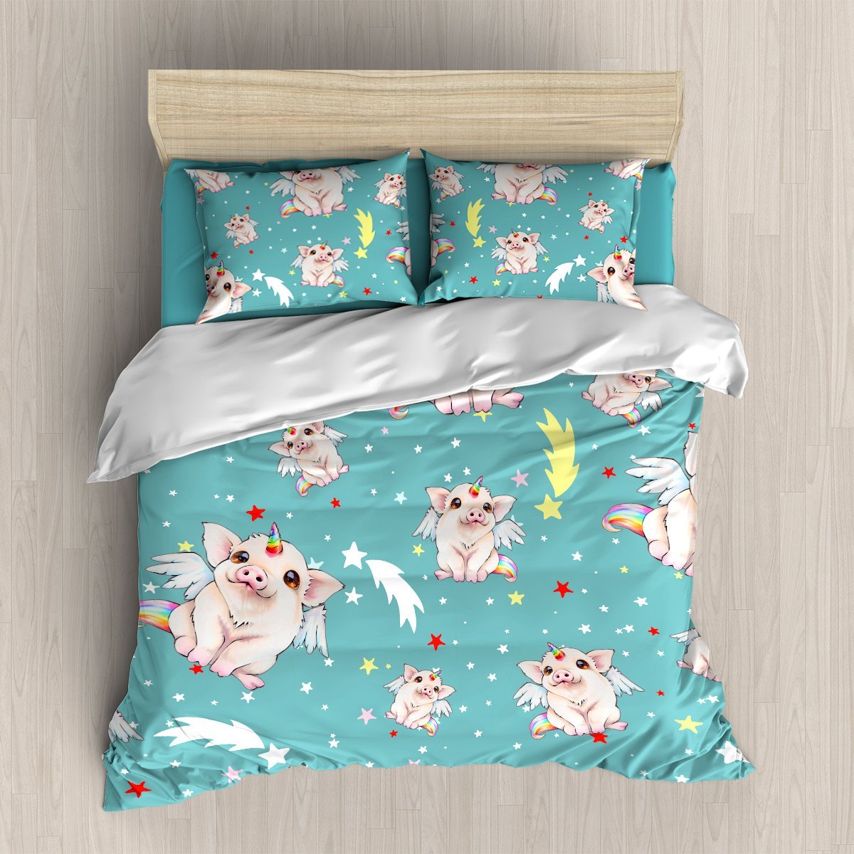 Pig 3D Customized Duvet Cover Bedding Set
