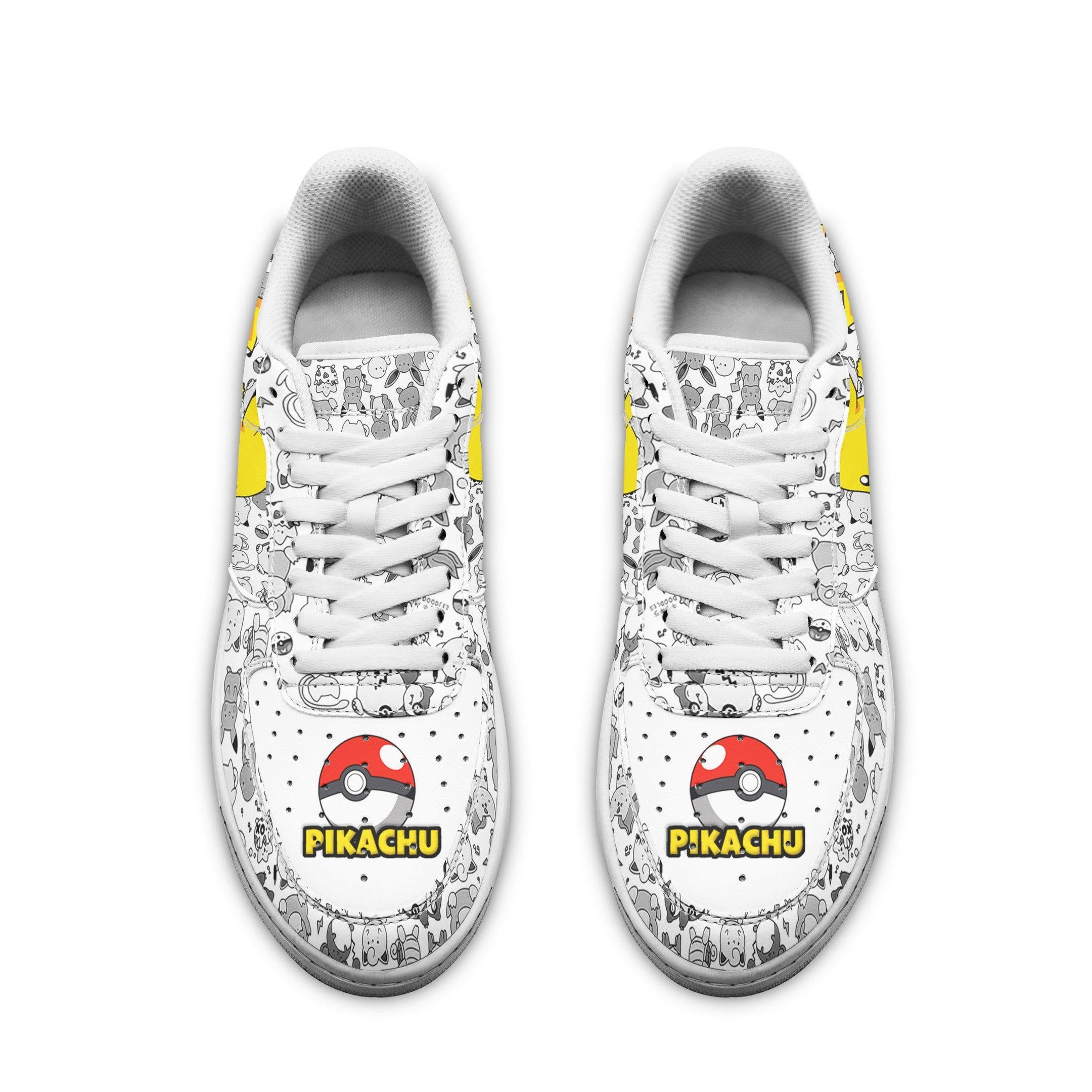 Pikachu Air Sneakers Custom Anime Pokemon Shoes
