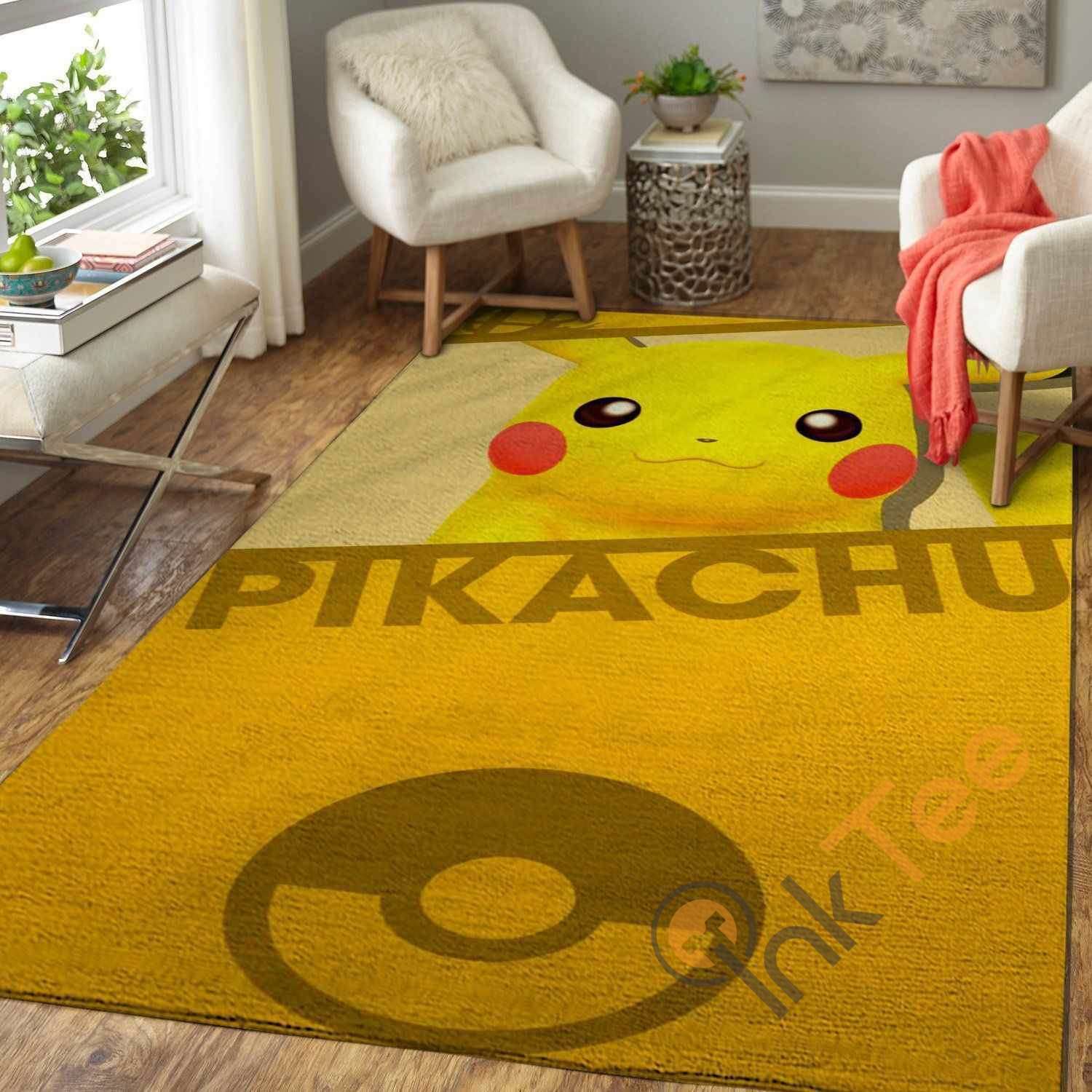 Pikachu Area Rectangle Rug