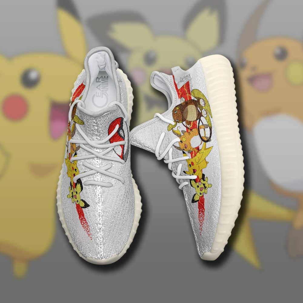 Pikachu Evolution Yz Shoes Custom For Pokemon Anime Fans TT11