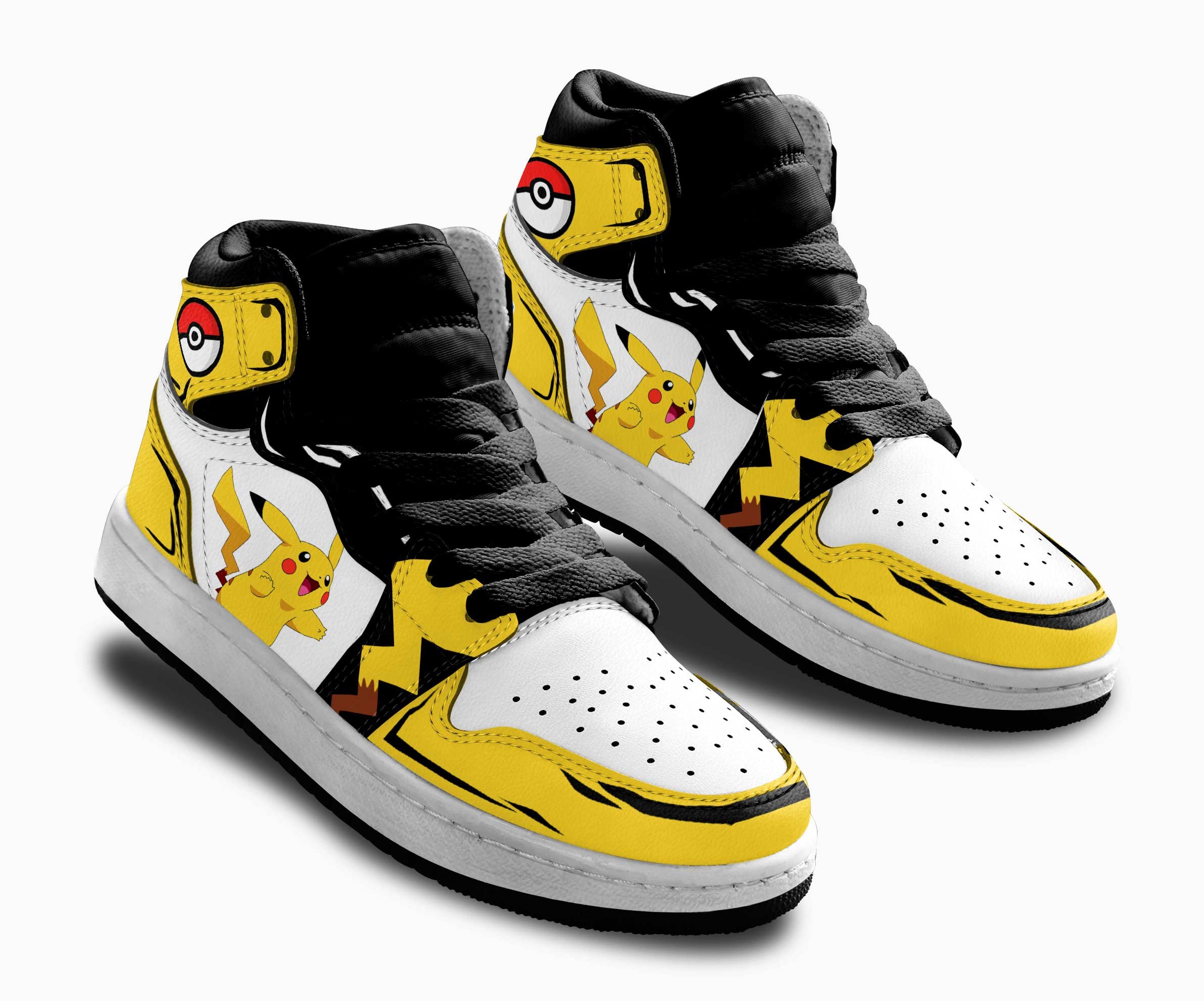 Pikachu Kids Sneakers Custom Pokemon Anime Shoes For Kids