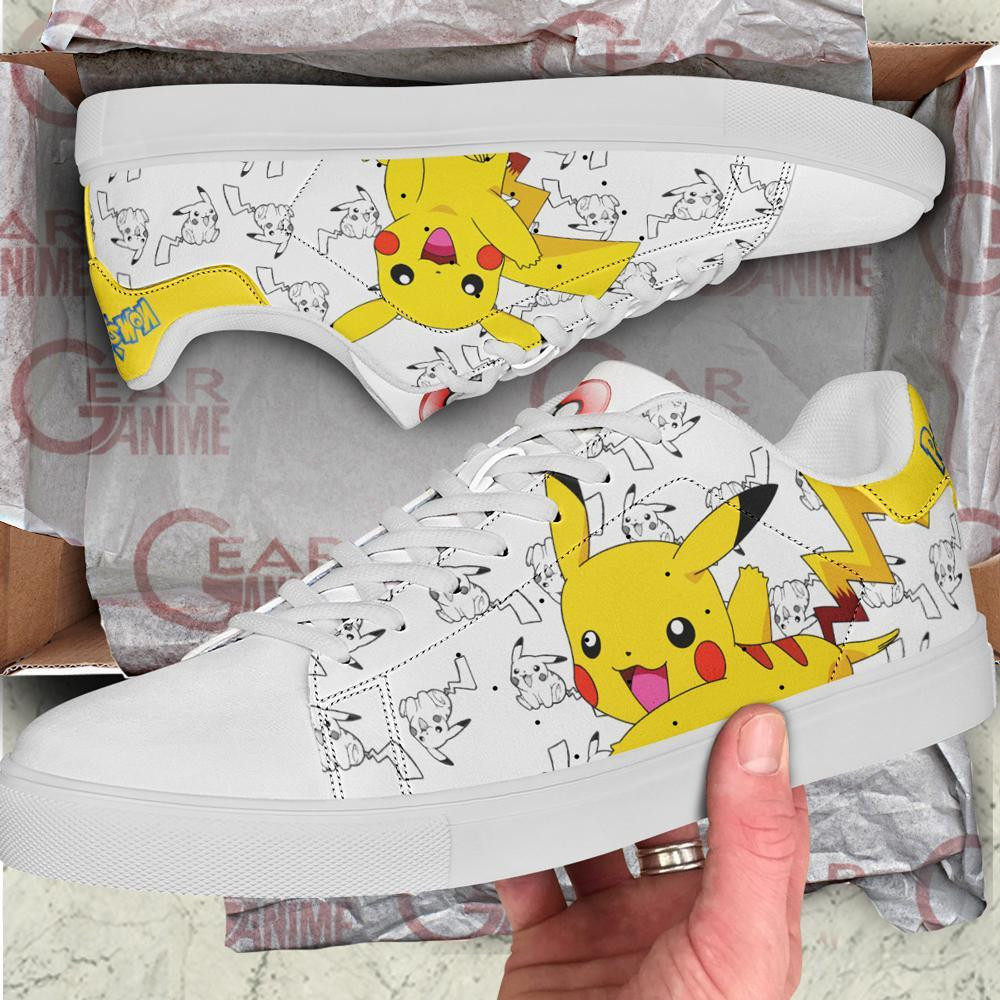 Pikachu Skate Shoes Pokemon Custom Anime Shoes