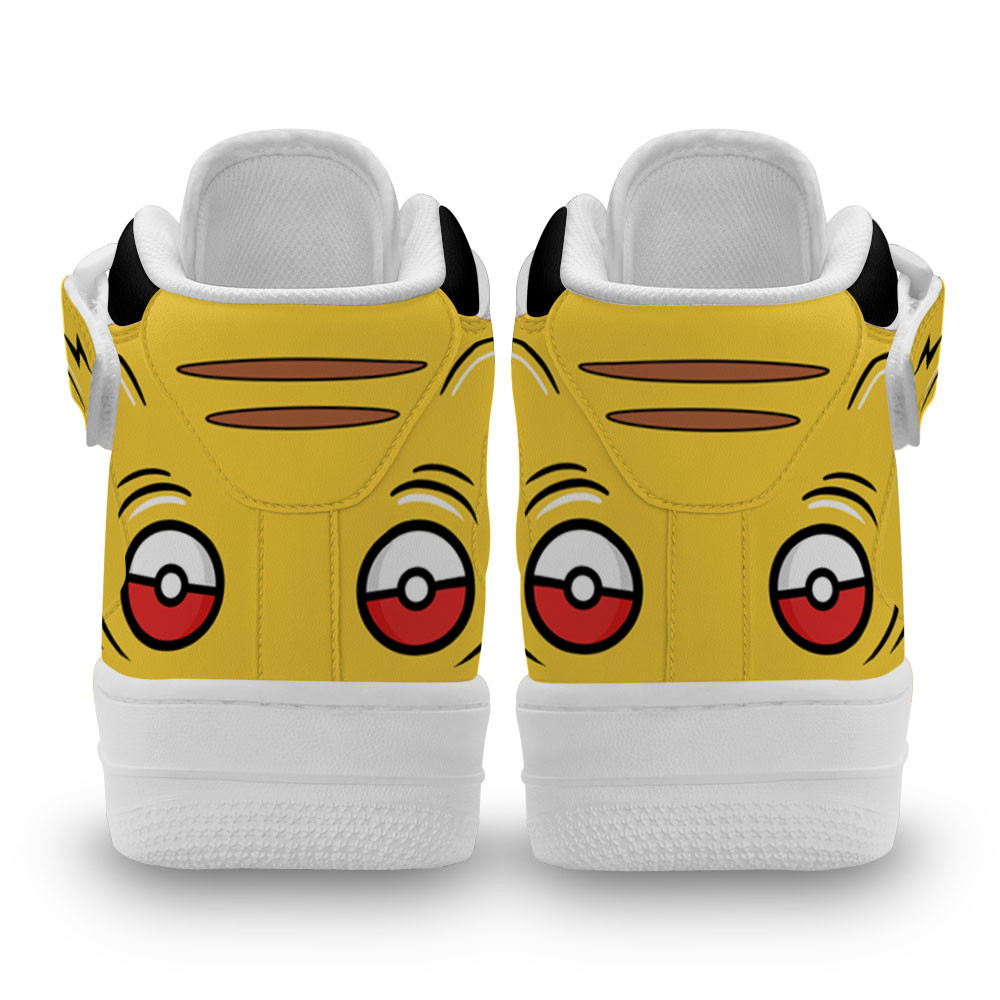 Pikachu Sneakers Air Mid Custom Pokemon Anime Shoes