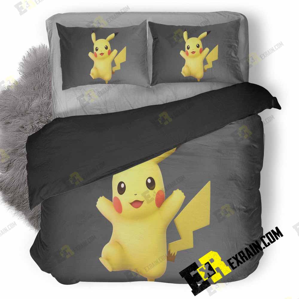 Pikachu Super Smash Bros Ultimate Td 3D Customized Duvet Cover Bedding Set