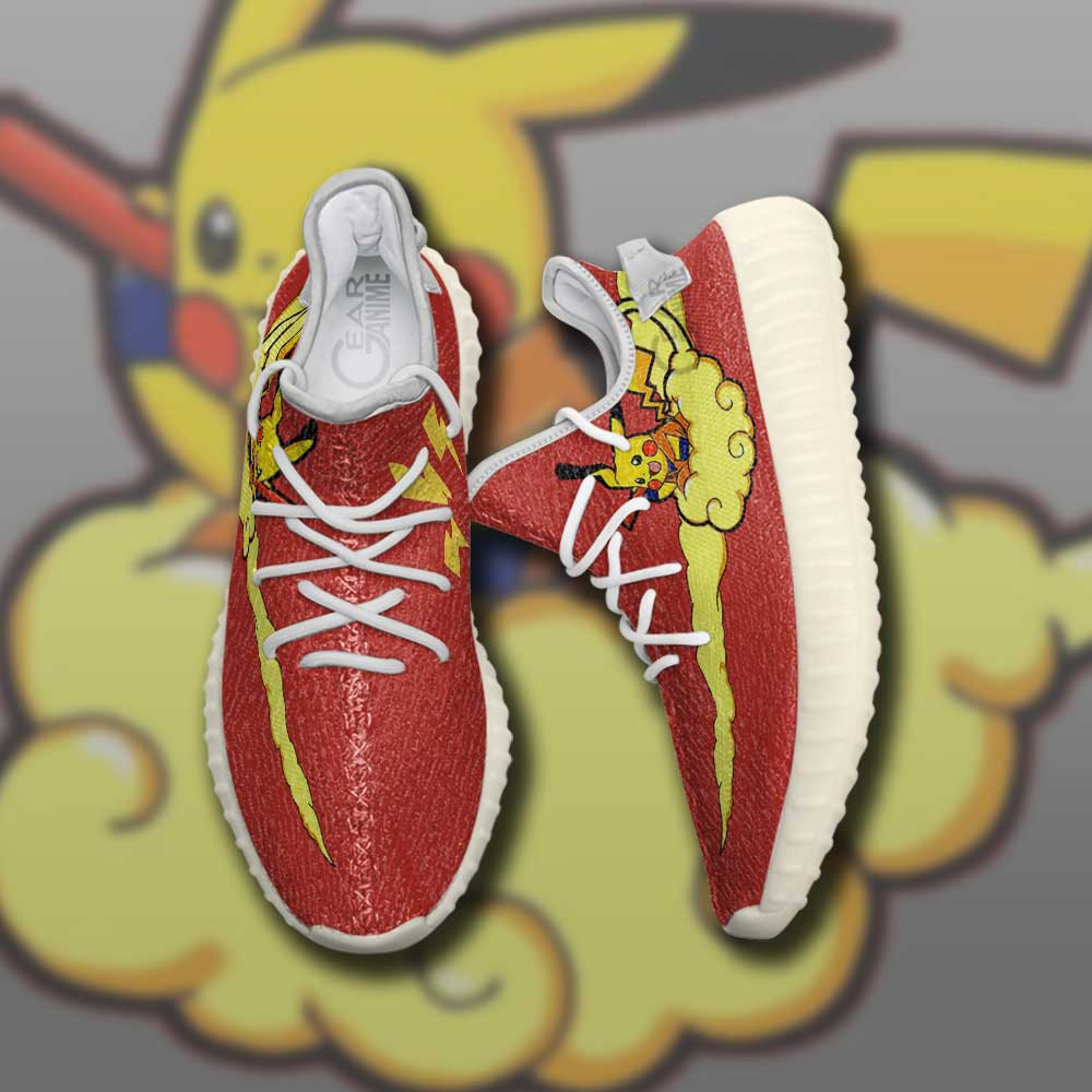 Pikagoku Shoes Custom Pikachu Mixed Goku Kintoun Anime Sneakers