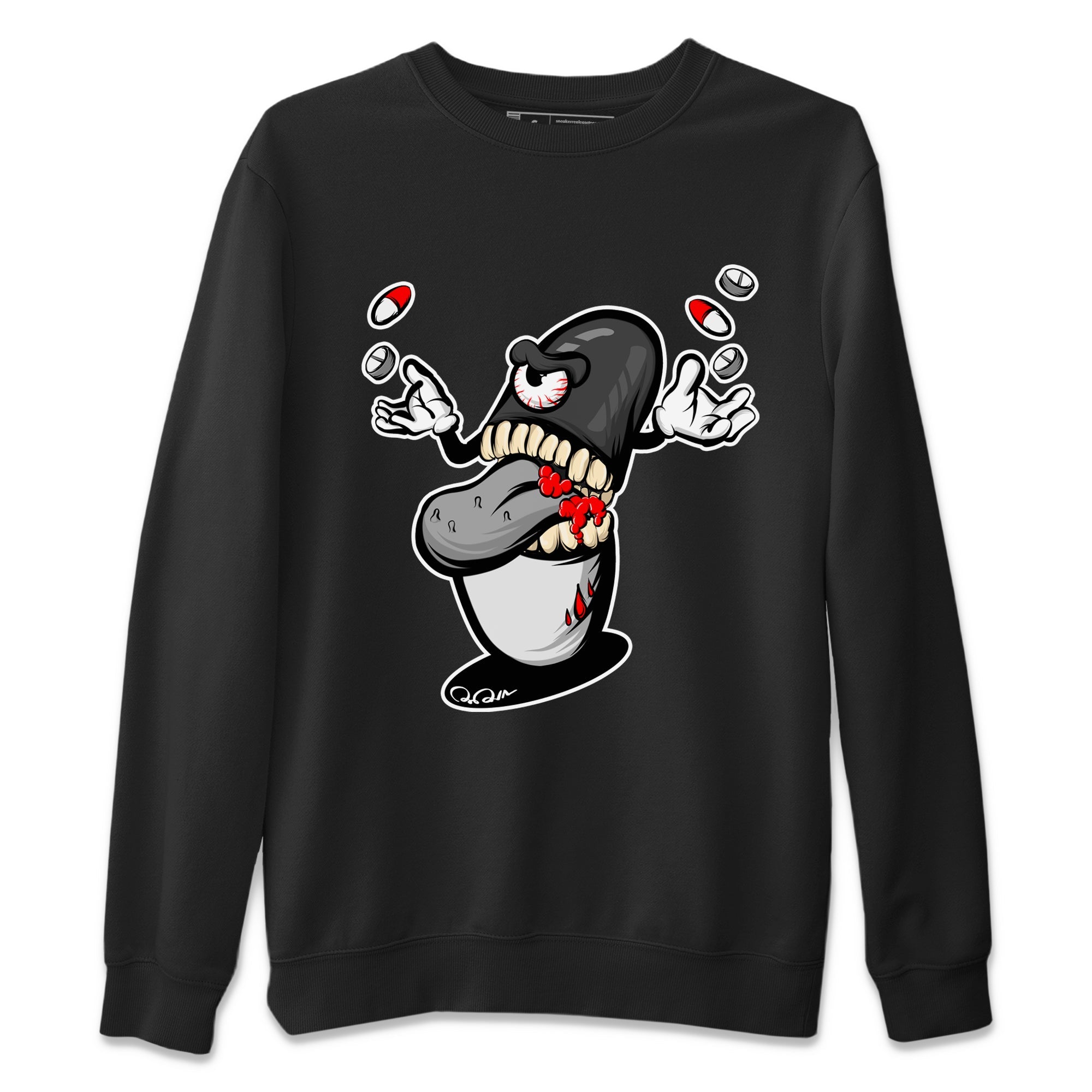 Pill Monster Unisex Sweater – Air Jordan 13 Black Flint, Sneakers Matching Sweater