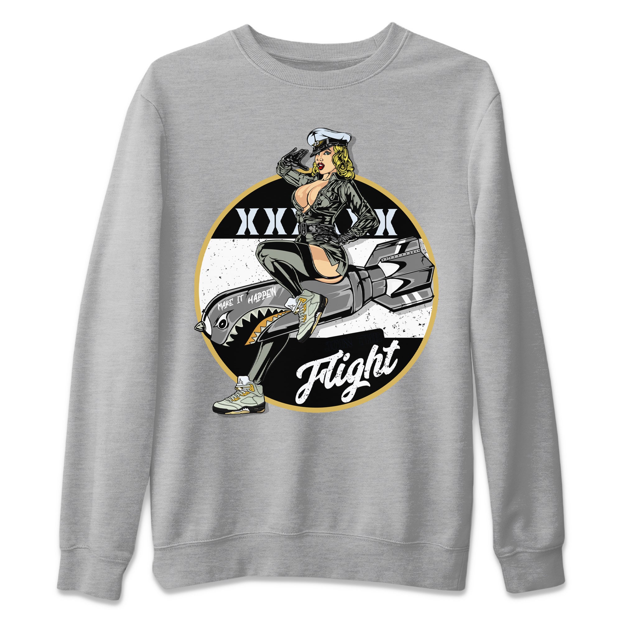 Pin Up Girl Unisex Sweater – Air Jordan 5 Jade Horizon, Sneakers Matching Sweater