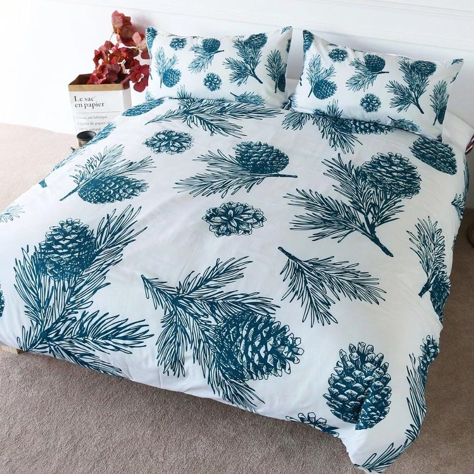 Pine Cone 3D Customized Duvet Cover Bedding Set