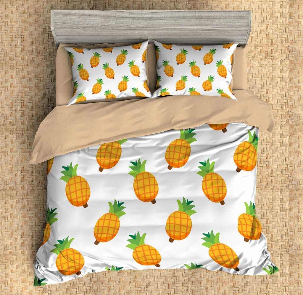 Pineapple 3D Customized Duvet Cover Bedding Set