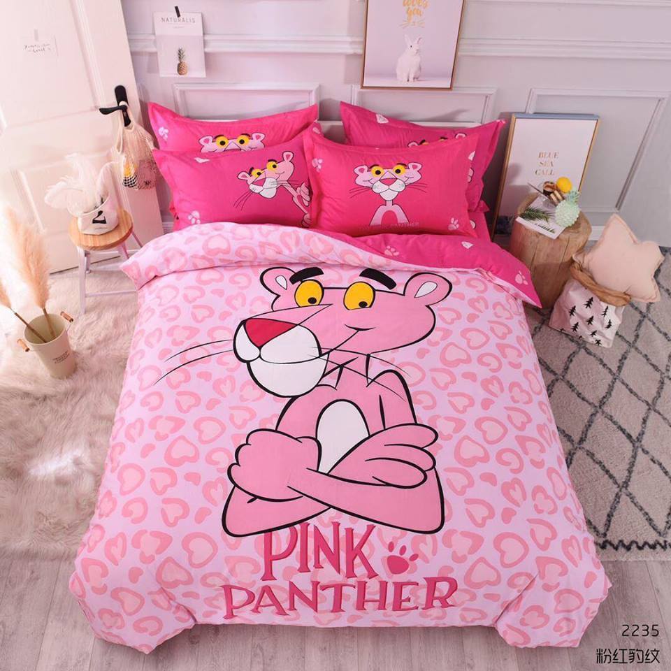 Pink Panther 3D Customized Duvet Cover Bedding Set