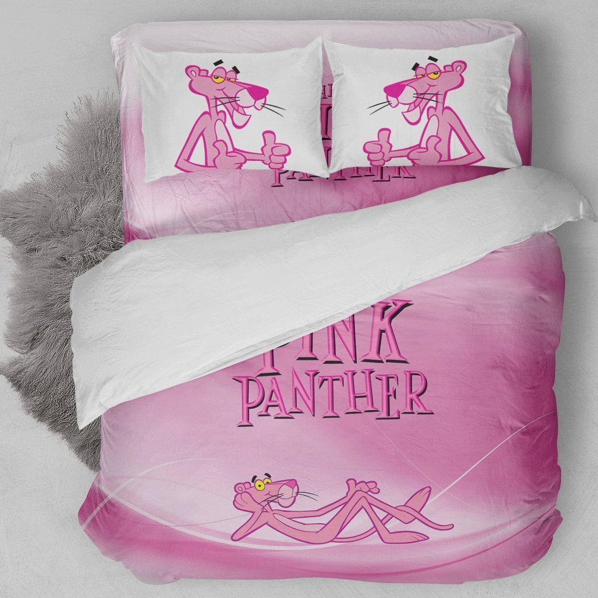 Pink Panther Duvet Cover Bedding Set