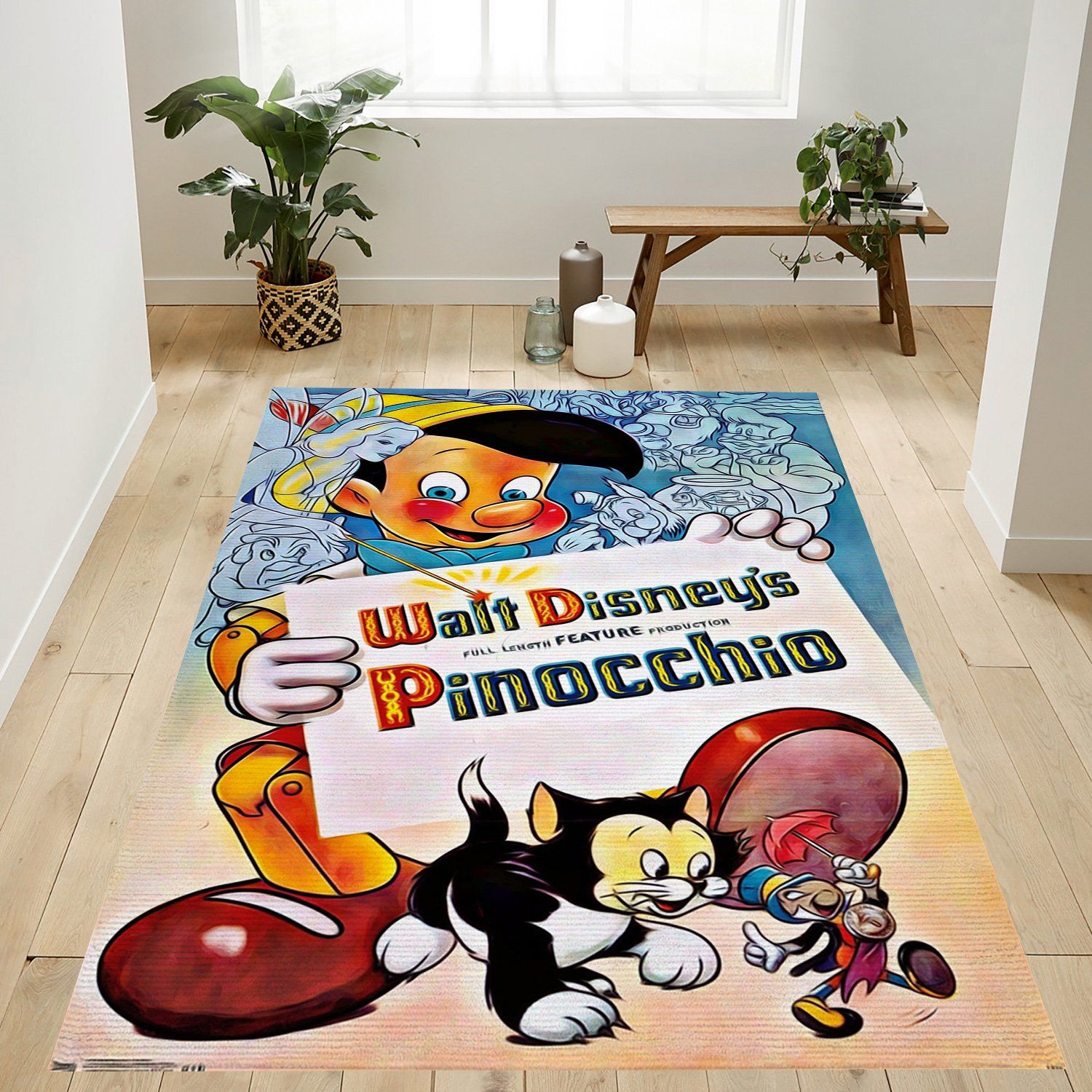 Pinocchio Rectangle Rug – Custom Size And Printing