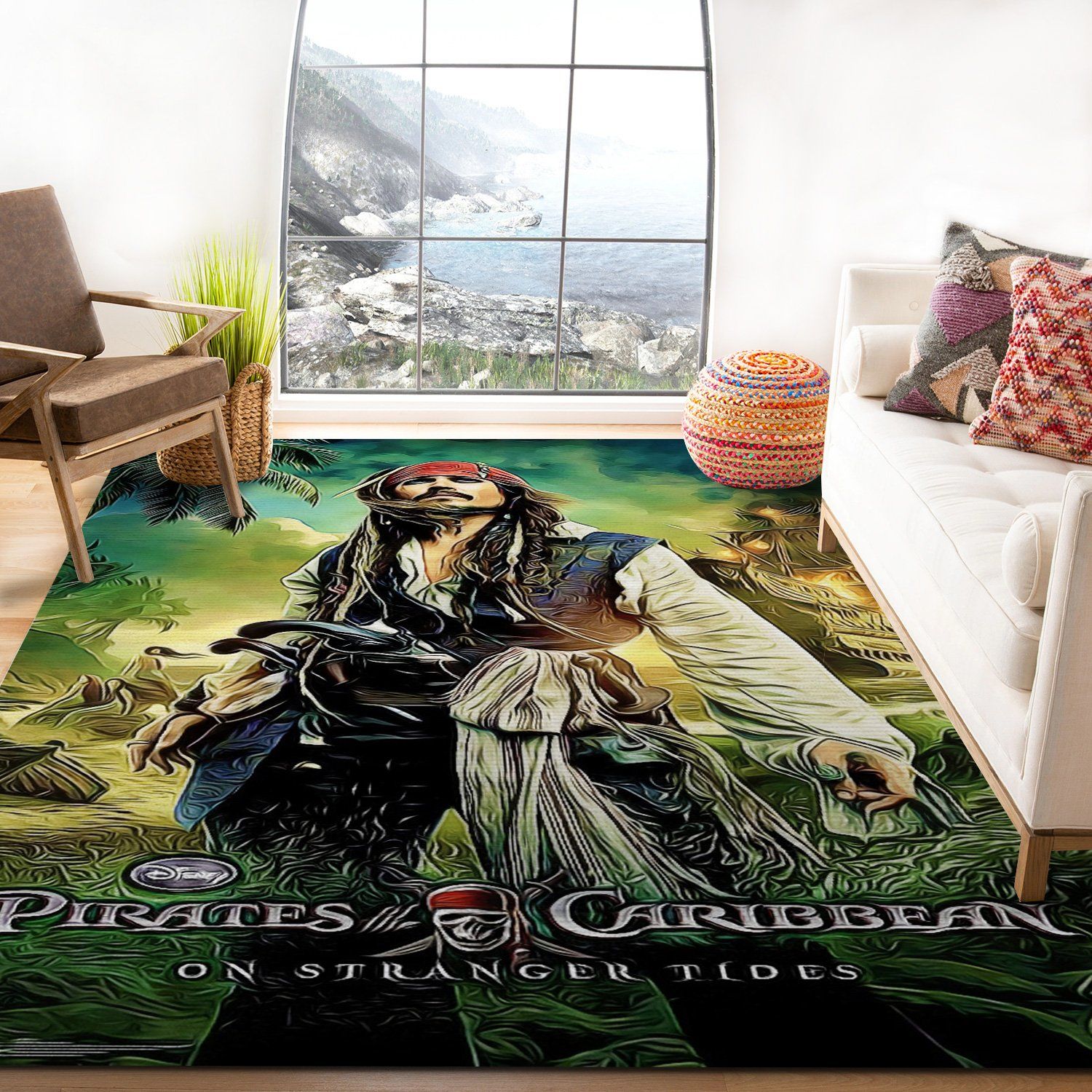 Pirates Of Caribbean On Stranger Tides Rectangle Rug – Custom Size And Printing