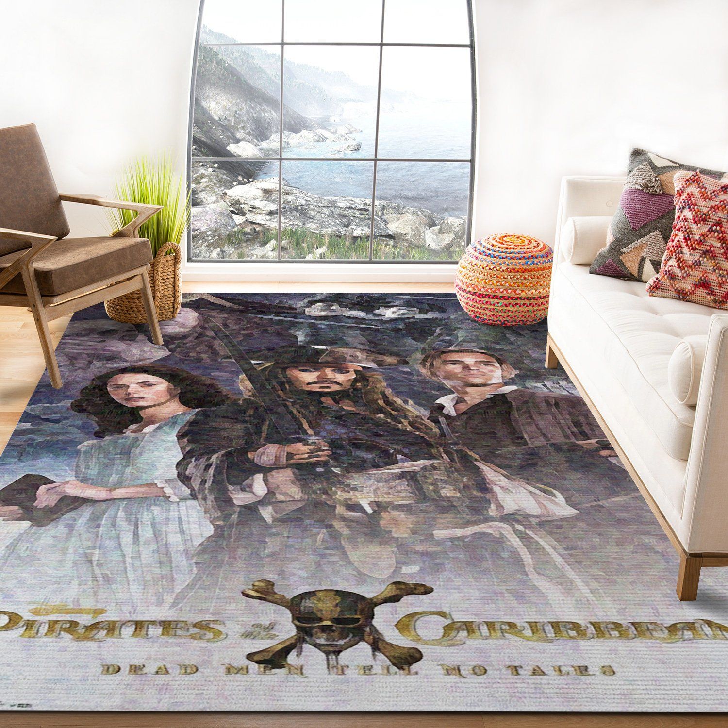 Pirates Of The Caribbean Characters Rectangle Rug – Custom Size And Printing