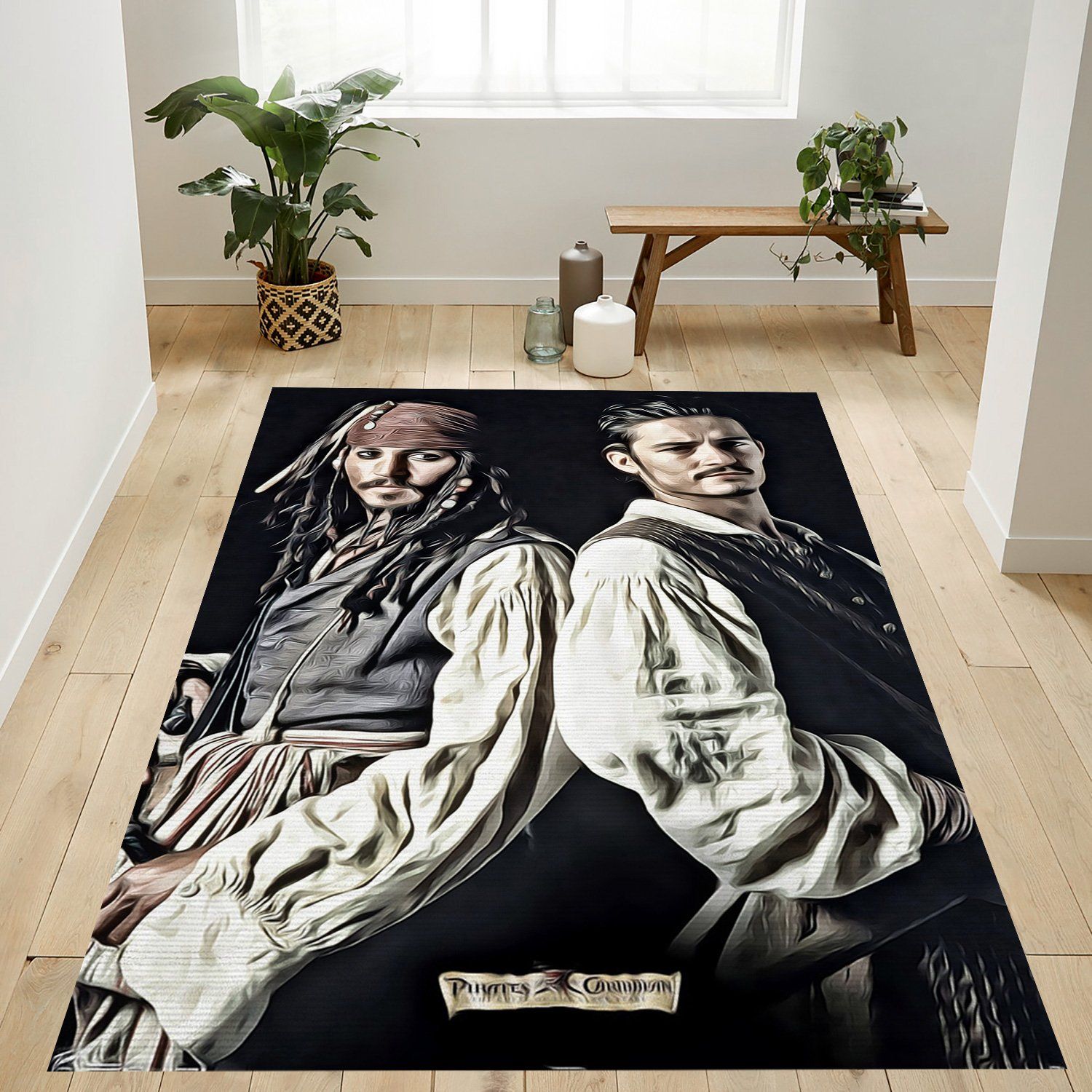 Pirates Of The Caribbean The Curse Of The Black Pearl Rectangle Rug – Custom Size And Printing