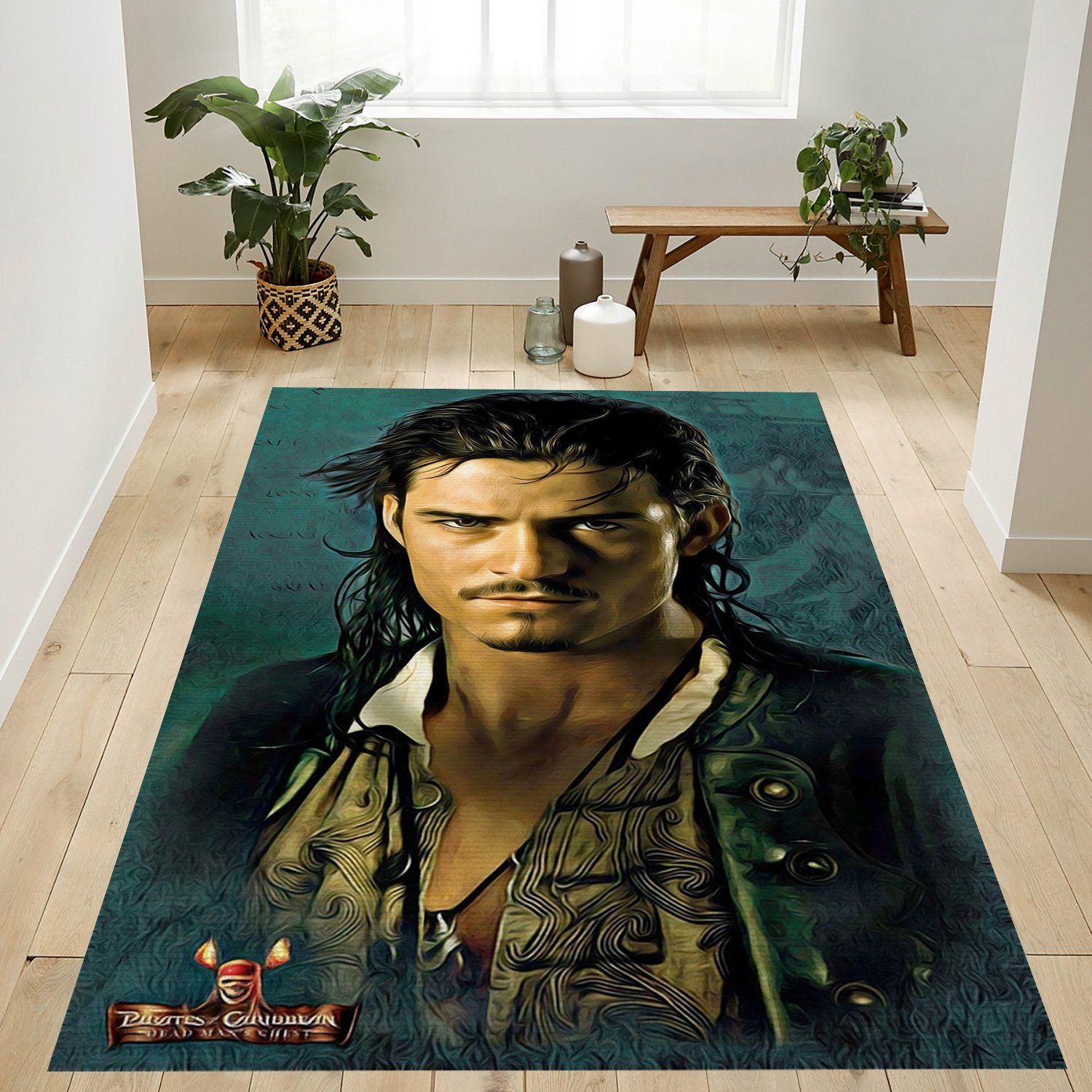 Pirates Of The Caribbean Will Turner Rectangle Rug – Custom Size And Printing