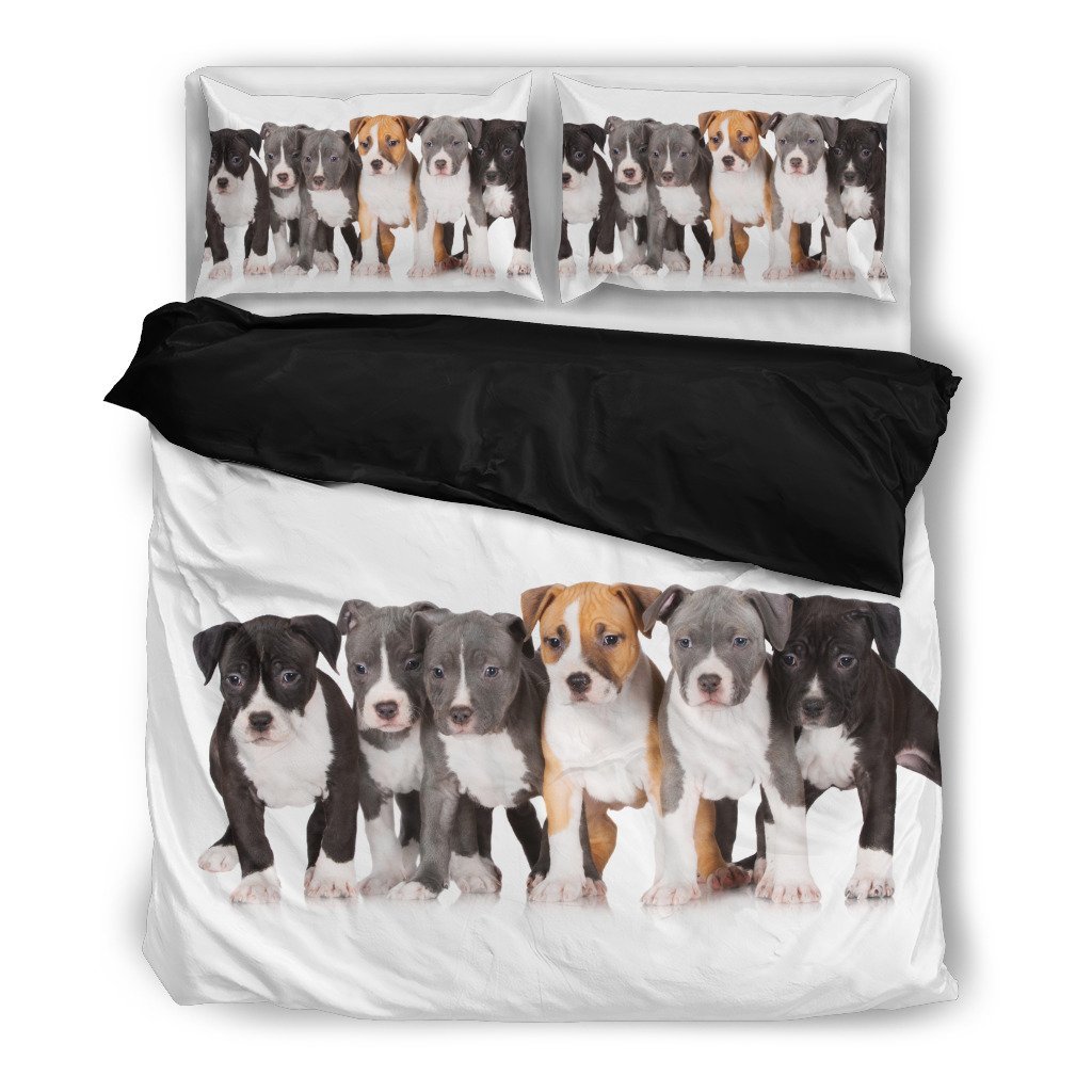 Pit Puppies 3D Customized Duvet Cover Bedding Set