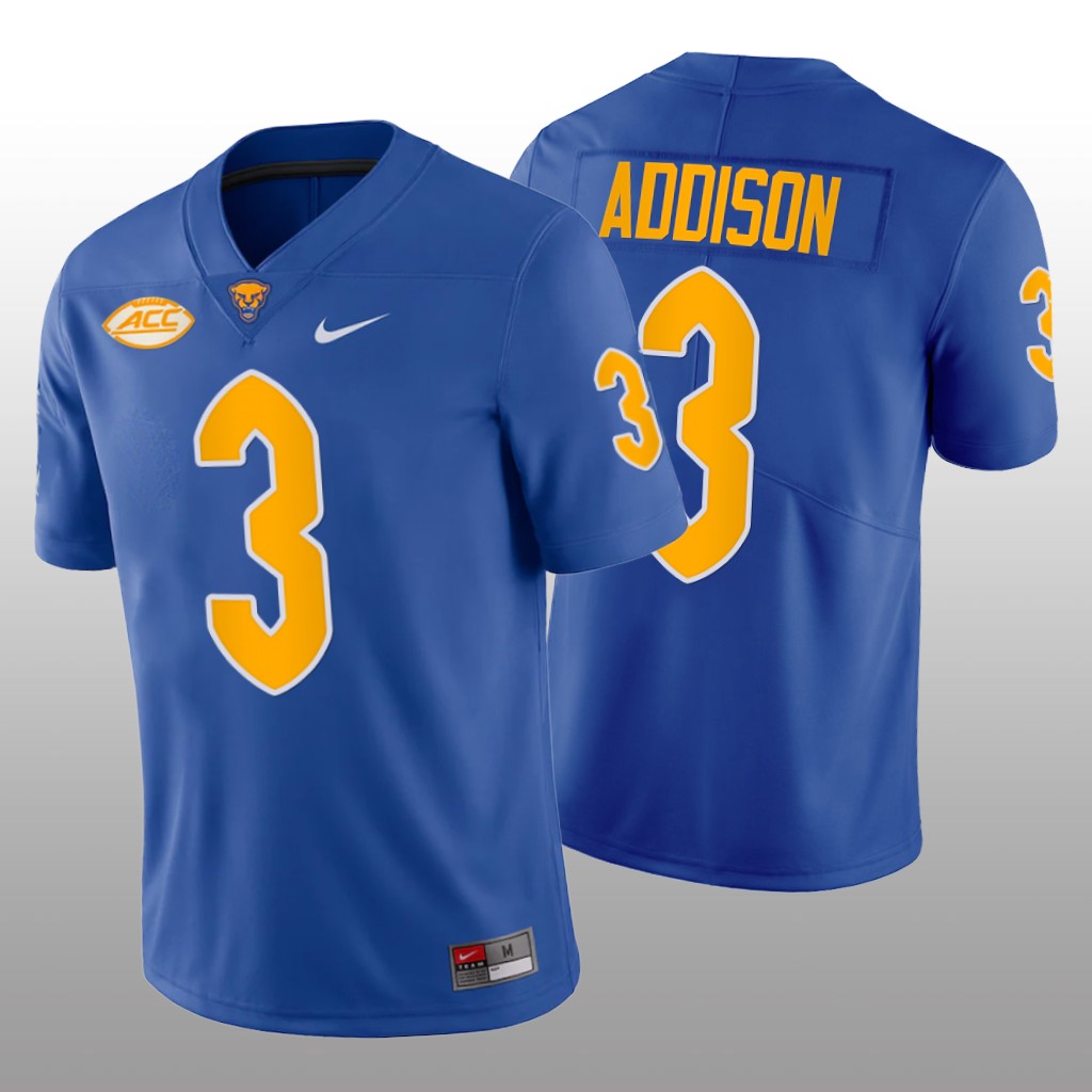 Pitt Panthers Jordan Addison Royal Limited Jersey College - Men