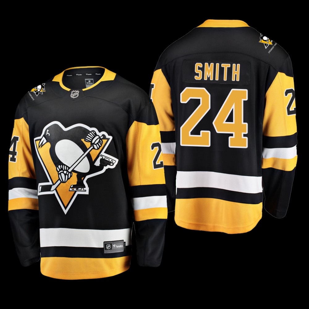 Pittsburgh Penguins #24 Ty Smith Black 2022 Home Breakaway Player Jersey