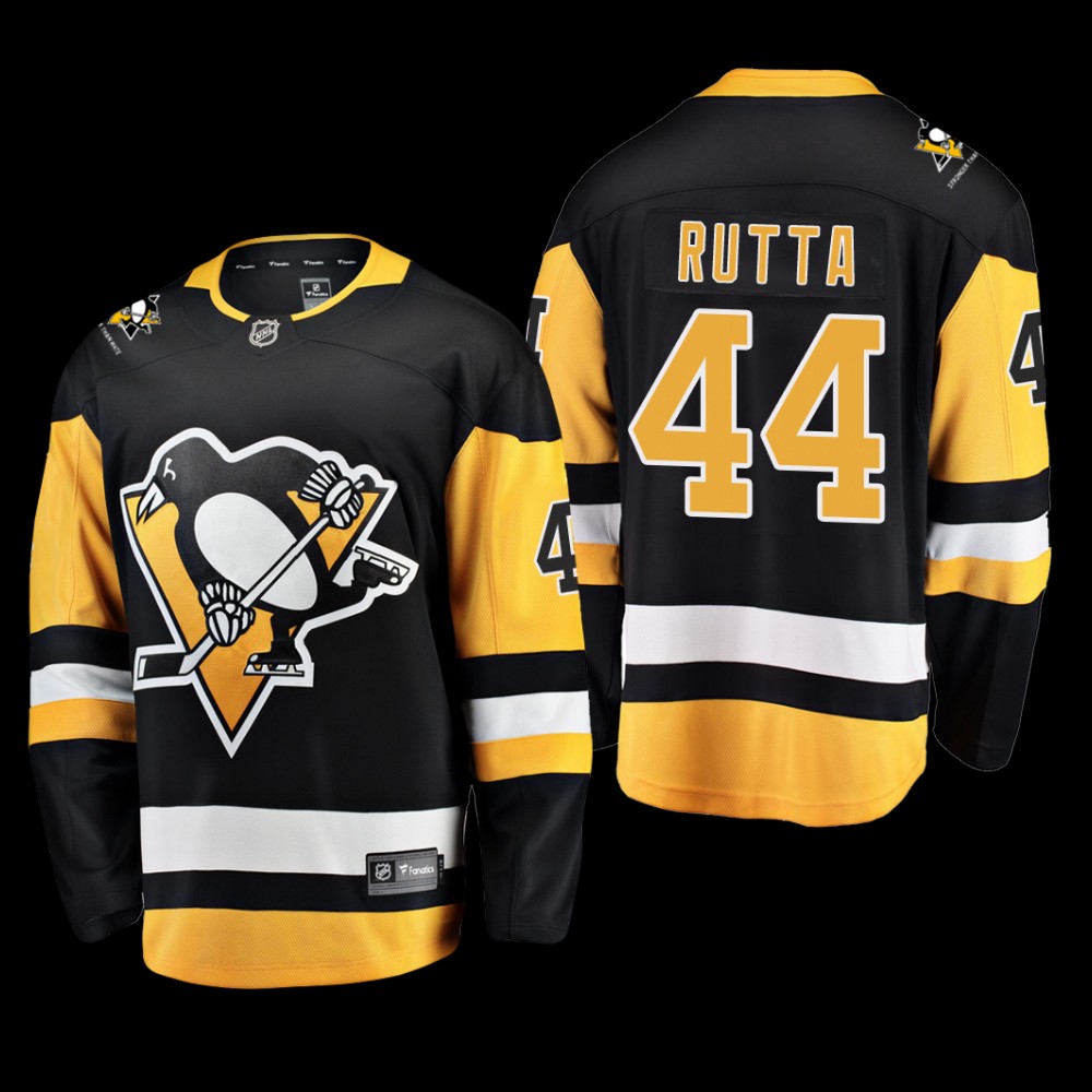 Pittsburgh Penguins #44 Jan Rutta Black 2022 Home Breakaway Player Jersey