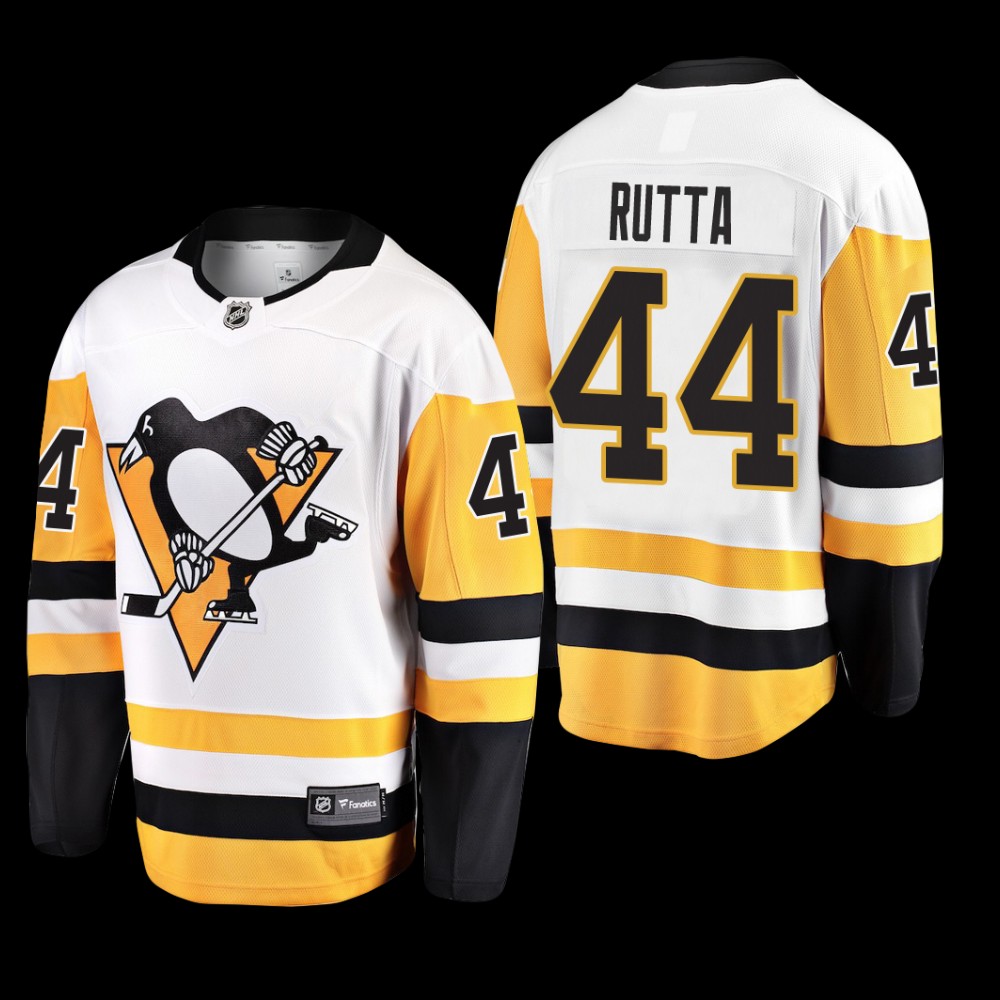 Pittsburgh Penguins #44 Jan Rutta White 2022 Away Breakaway Player Jersey