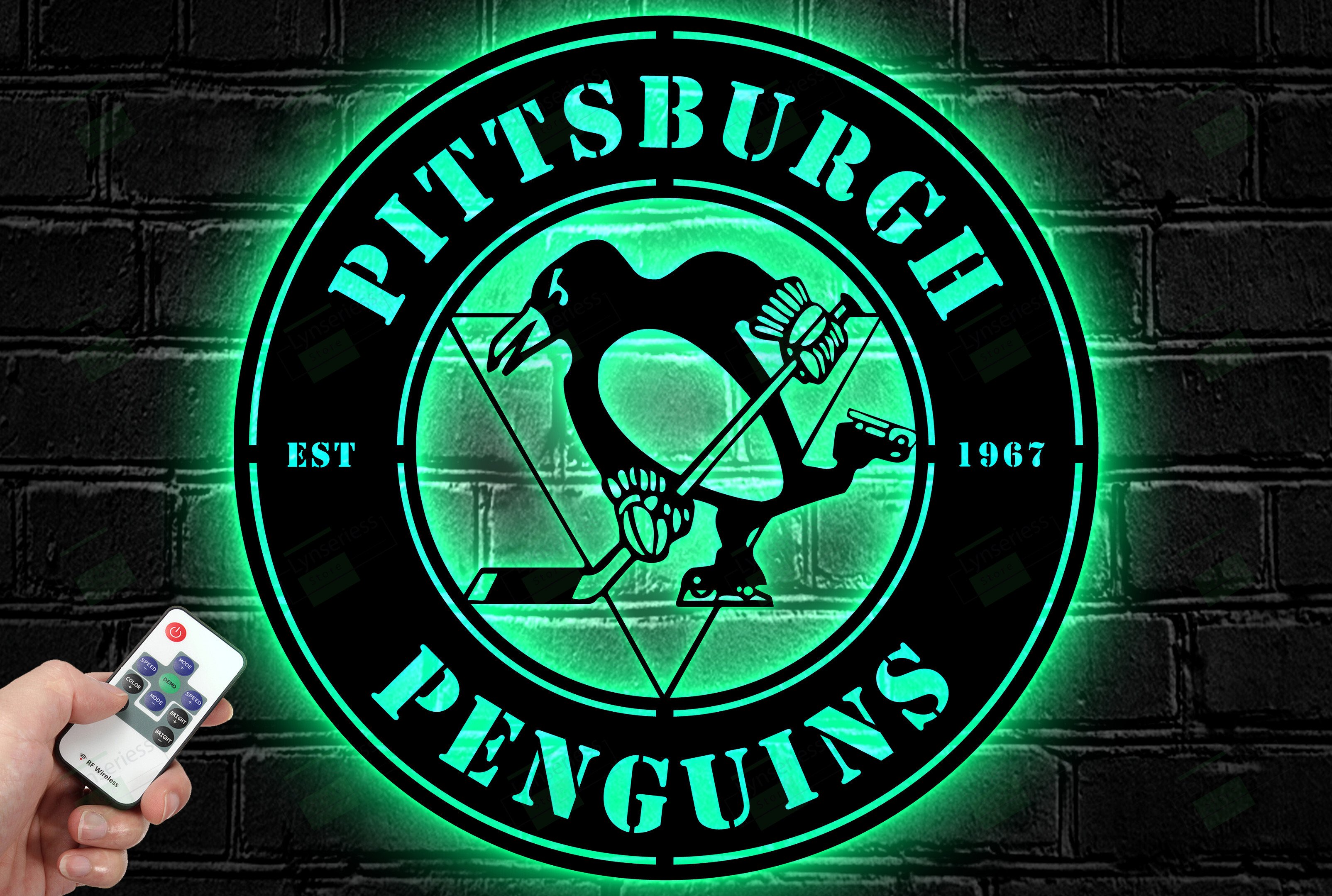 Pittsburgh Penguins Metal Sign – Led Light Sign NHL